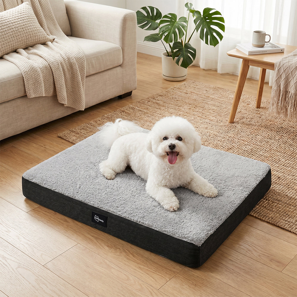 Petzly Dog Bed Mat Built-In Handle Machine Washable Cover For Pet