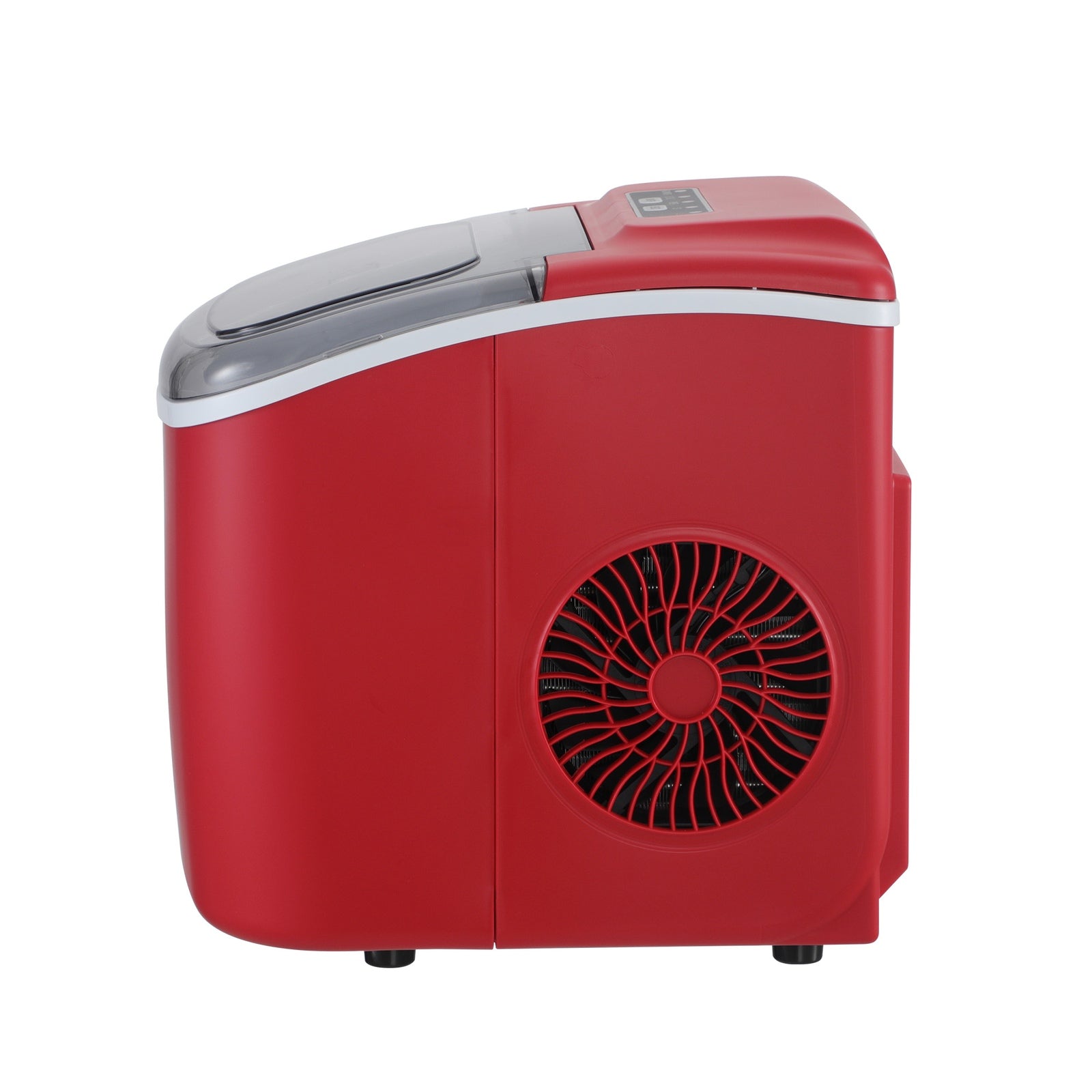 Vevare Portable Ice Maker Machine Ice Cube Tray 12kg Bar Countertop Red - Sunyee