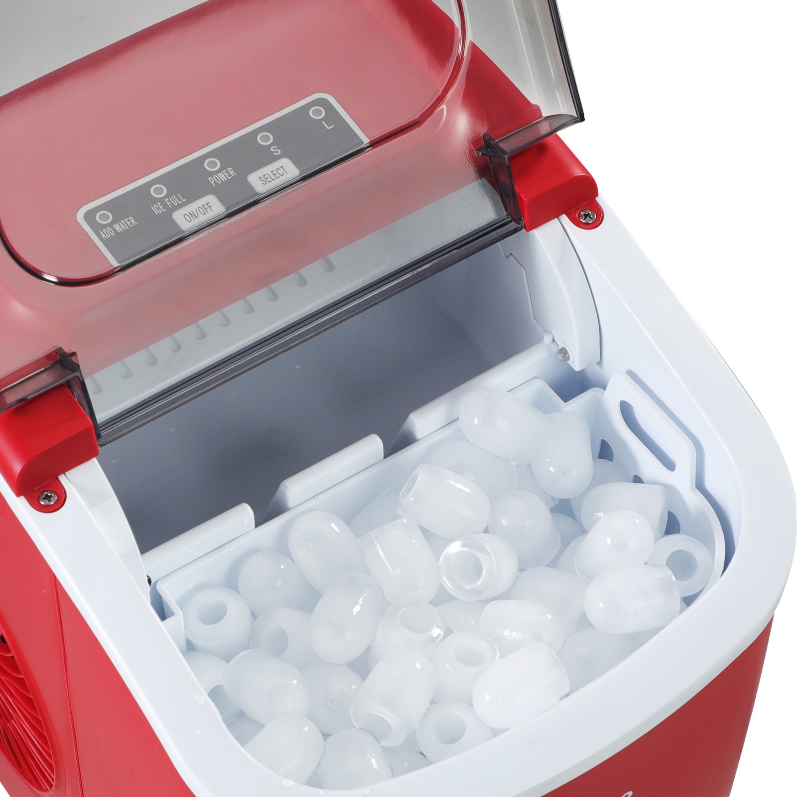 Vevare Portable Ice Maker Machine Ice Cube Tray 12kg Bar Countertop Red - Sunyee