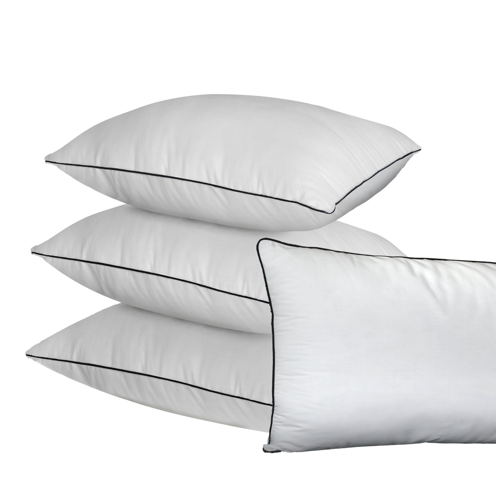 Bedra Microfibre Pillow Hotel Cotton Cover Home Soft Quality Luxury 4pcs - Sunyee
