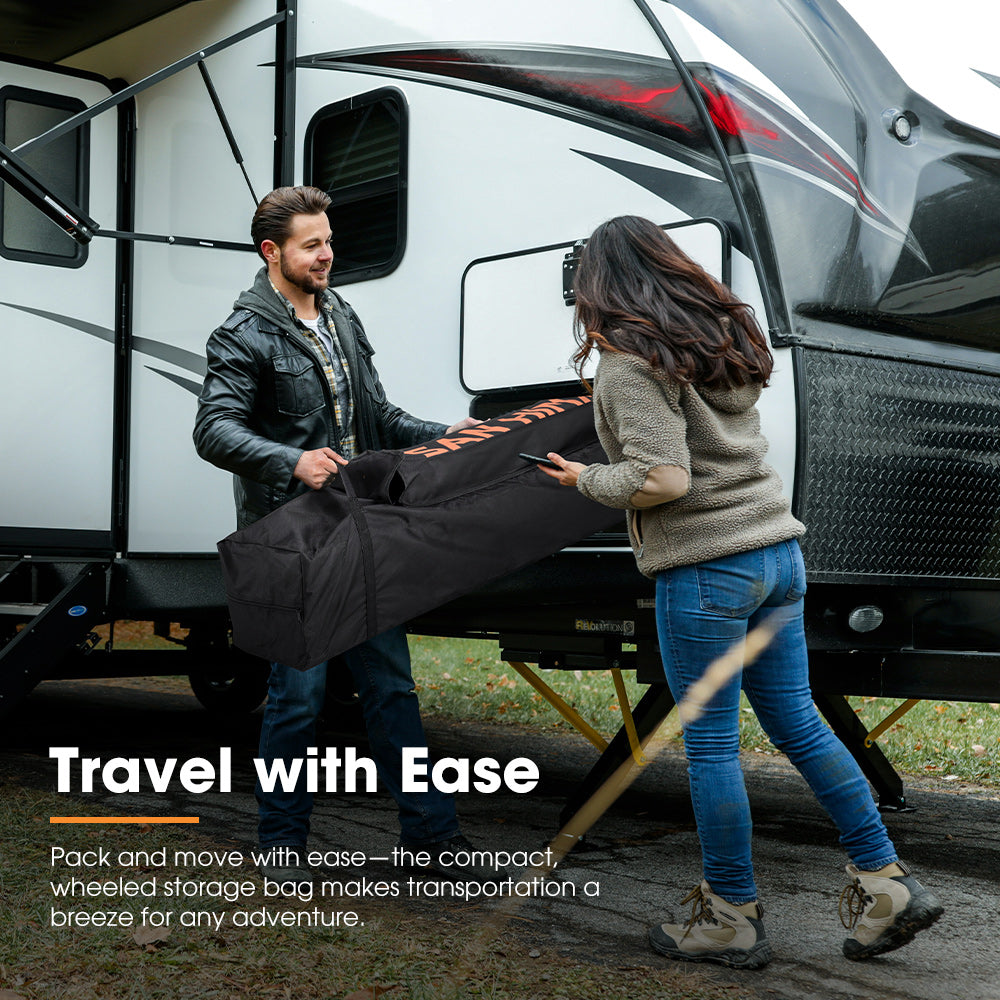 San Hima Portable Gazebo 3m x 3m Folding Pop Up Heavy Duty Steel Frame Camping - Sunyee