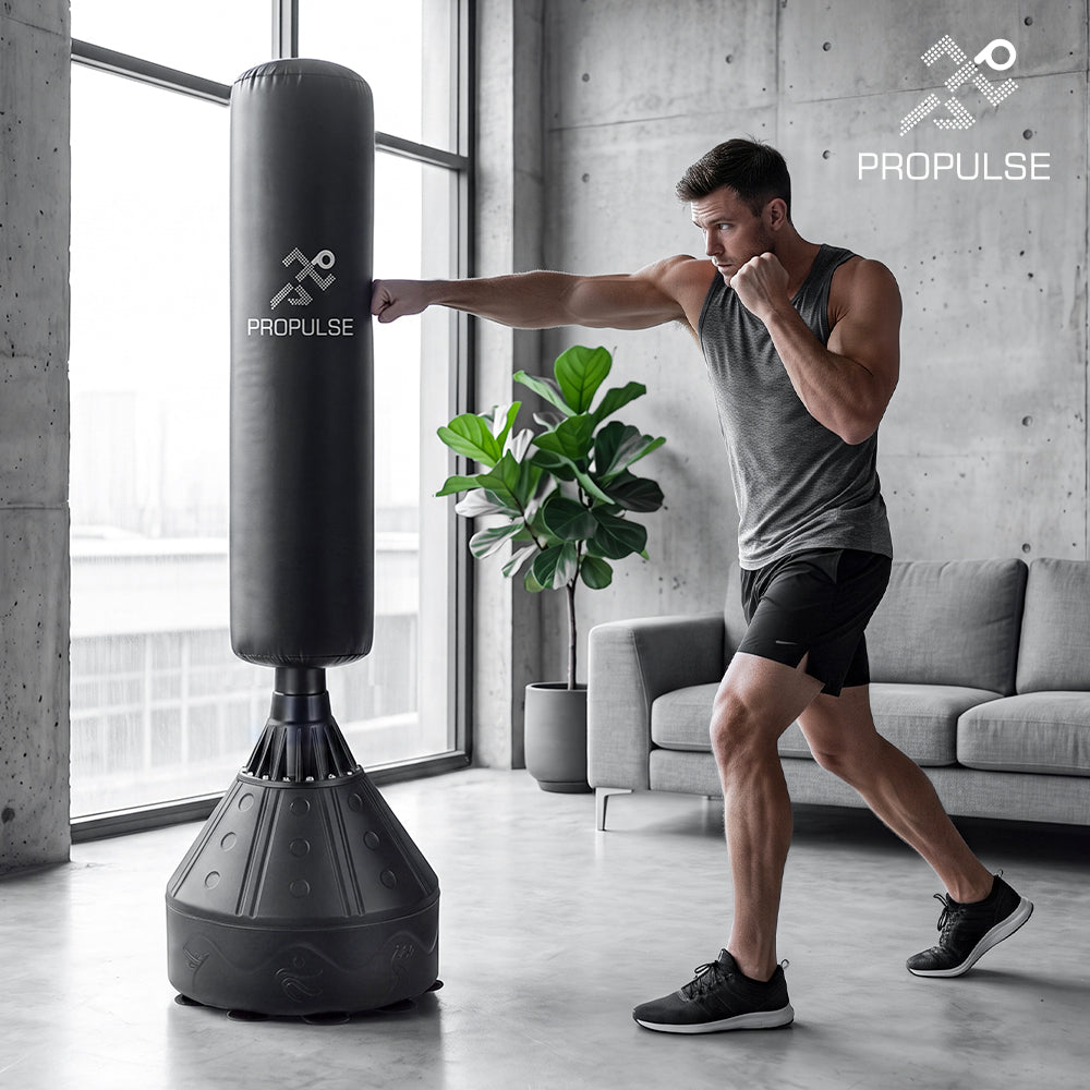 ProPulse Boxing Punching Bag Free Standing Speed Bag Adults Kick Training