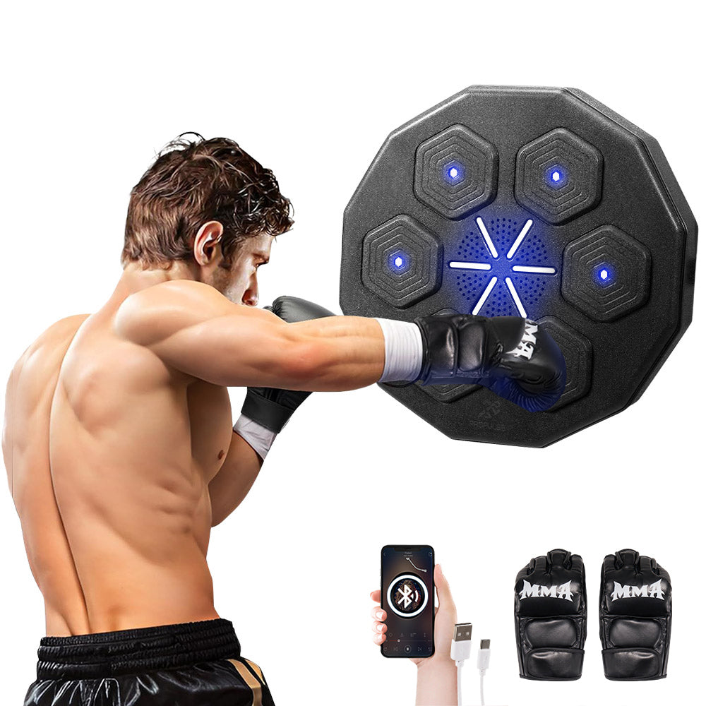 ProPulse Smart Punching Boxing Electronic Music Machine Bluetooth w/ Gloves - Sunyee