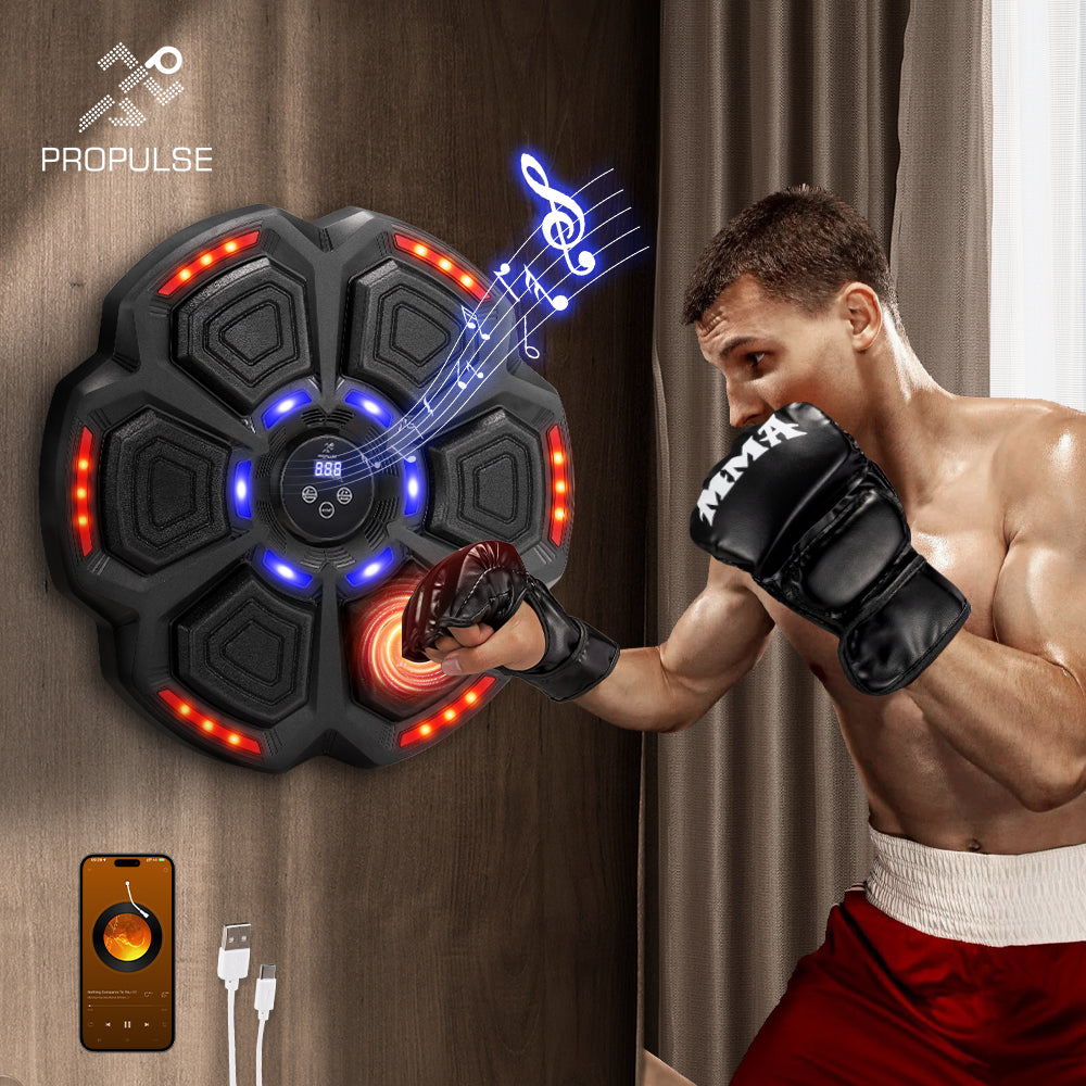ProPulse Punching Boxing Machine Electronic Music Bluetooth Training 9 Speeds - Sunyee