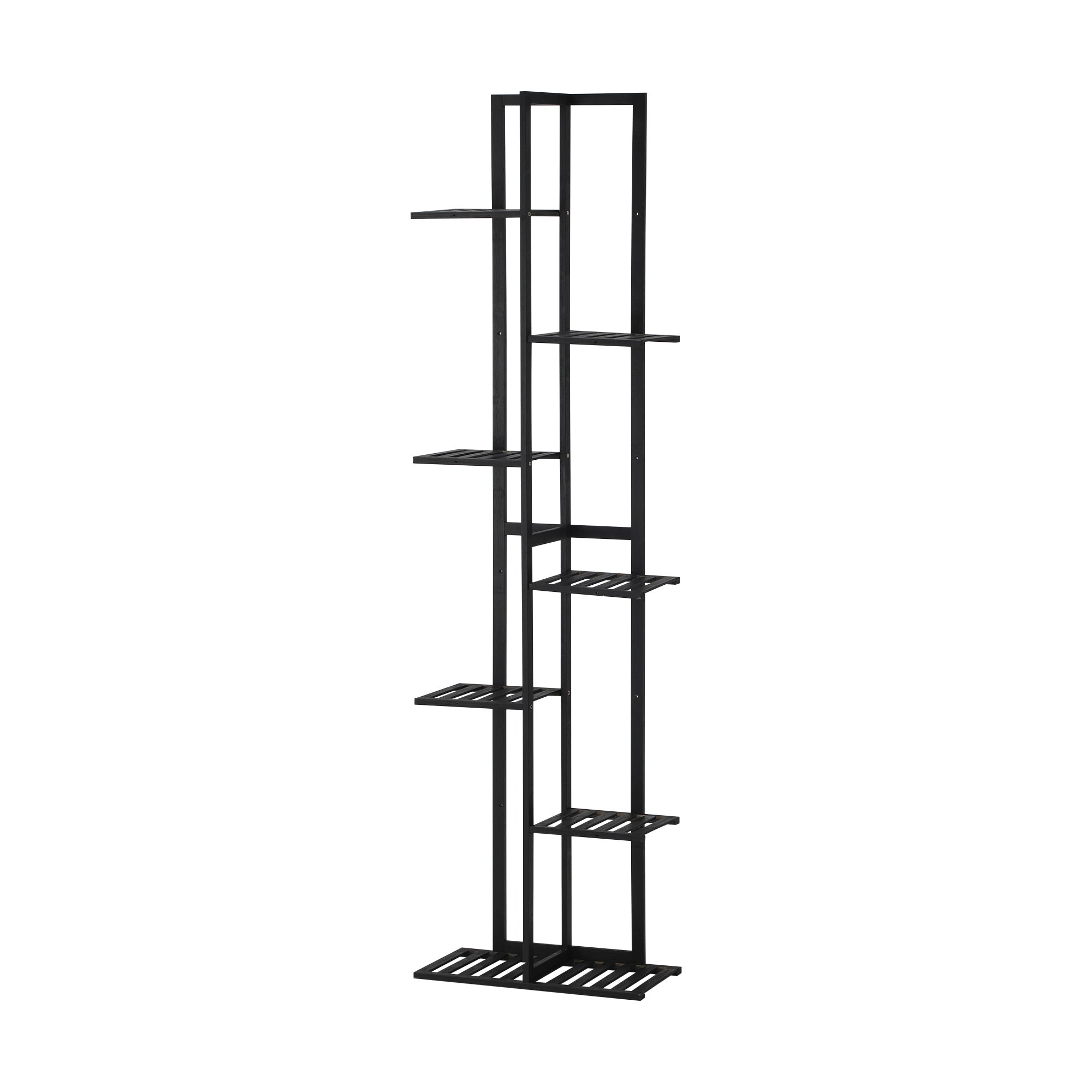 Livsip 7 Tiers Bamboo Plant Stand Staged Flower Shelf Rack Outdoor Garden - Sunyee