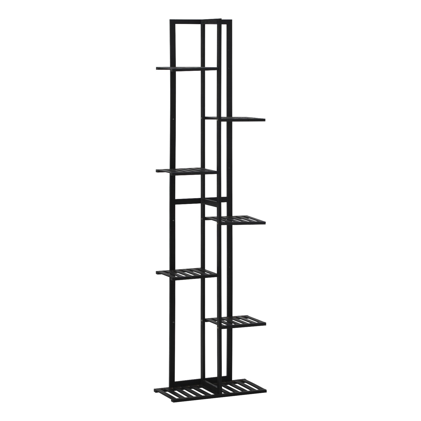 Livsip 7 Tiers Bamboo Plant Stand Staged Flower Shelf Rack Outdoor Garden - Sunyee