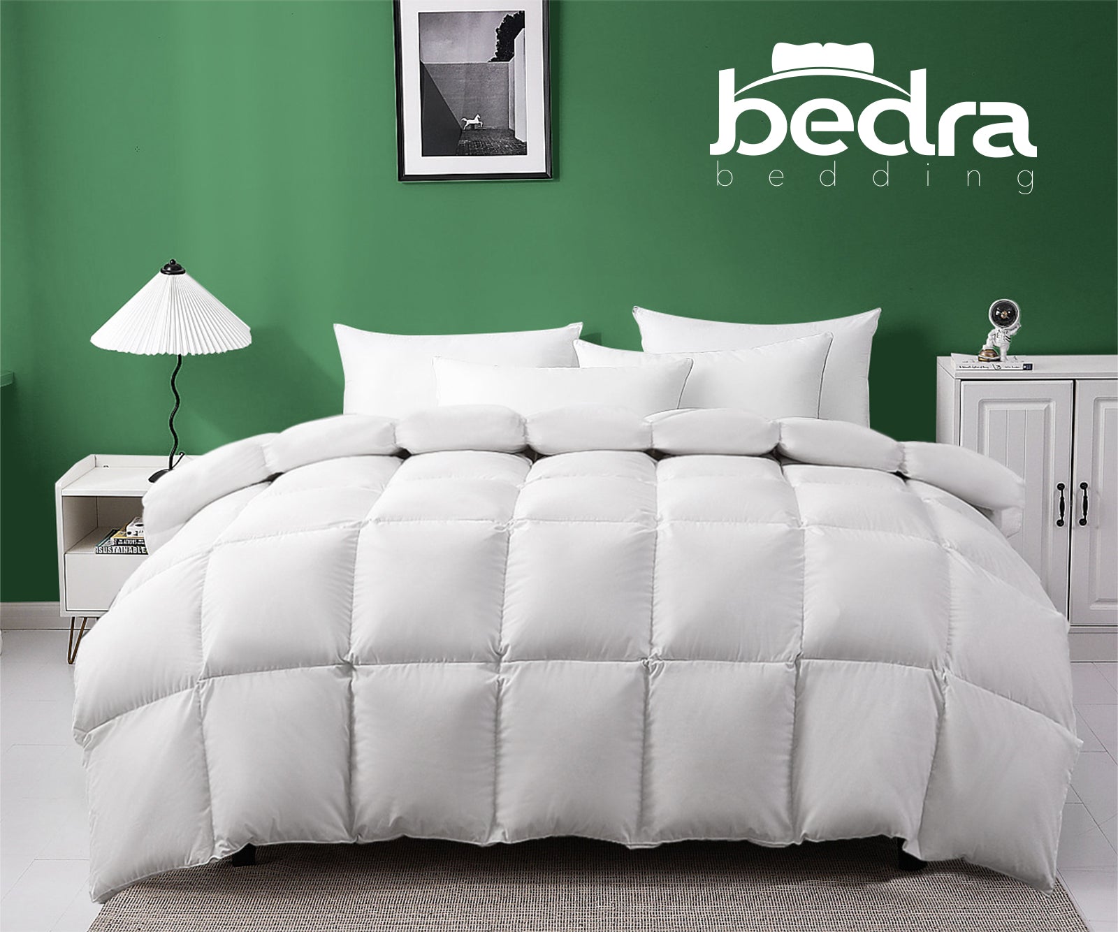 Bedra Goose Down Feather Quilt 500/800GSM Winter Summer Duvet Doona Quilts - Sunyee