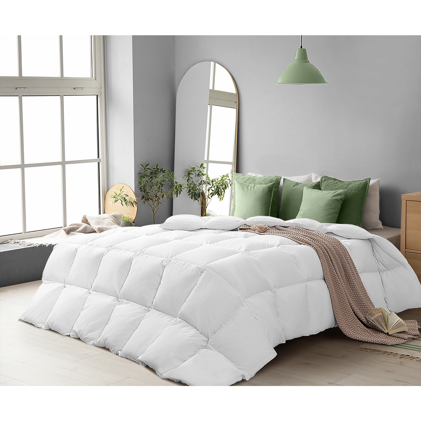 Bedra Goose Down Quilt 500GSM All Season Duvet Doona Blanket Single - Sunyee