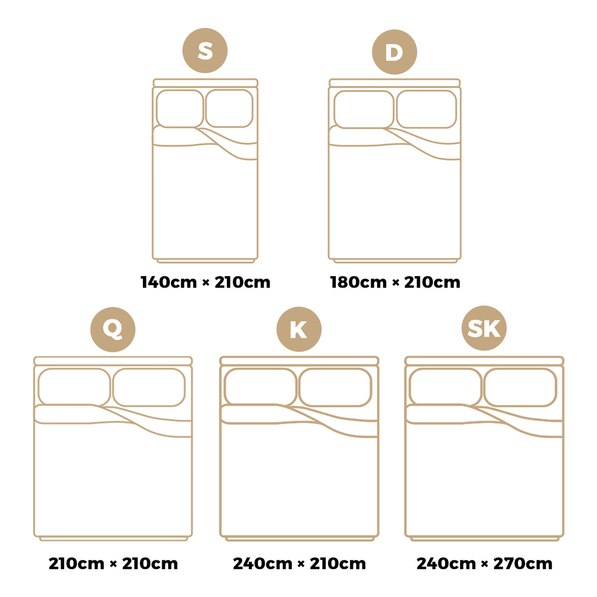 Bedra 500/700GSM Goose Down Quilt Duvet Doona Winter Summer Blanket