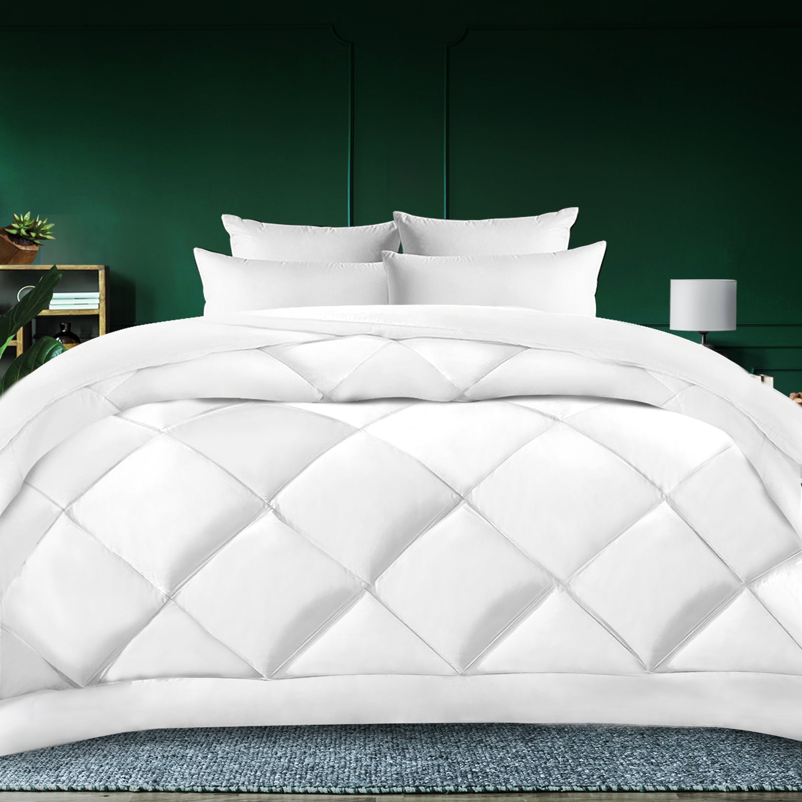Bedra Microfibre Bamboo Quilt 400GSM Microfiber Winter Duvet Doona Blanket