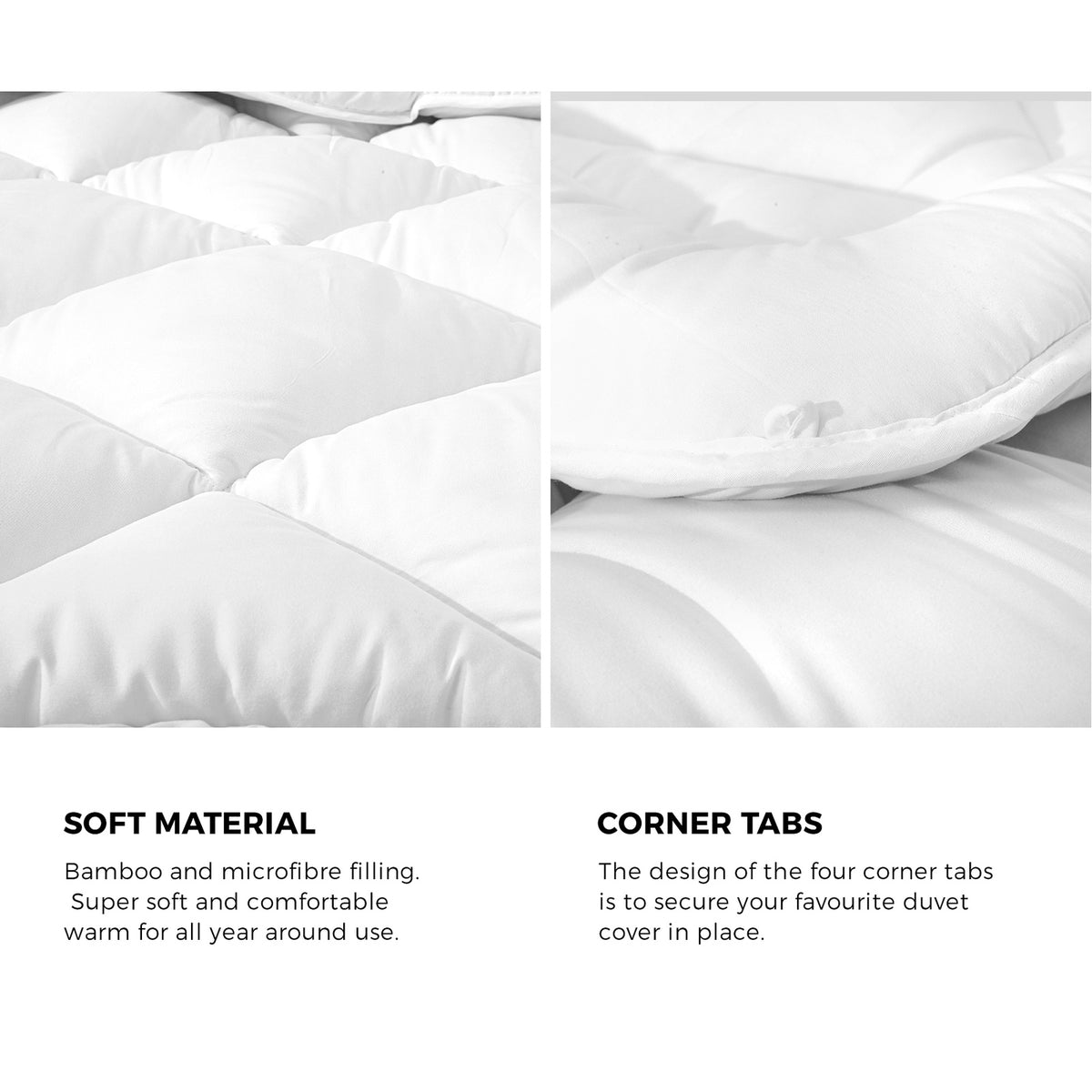 Bedra Microfibre Bamboo 400GSM Duvet Cover Donna Duvet Blanket King All Season