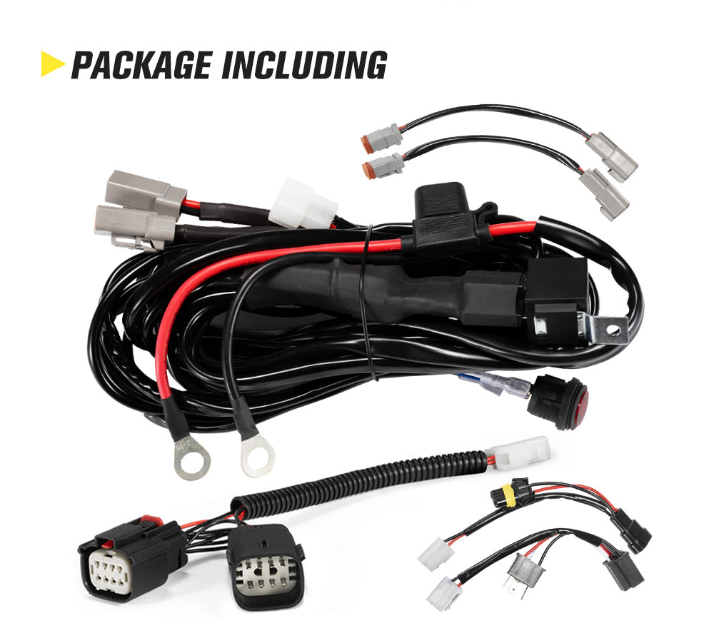 Lightfox Wiring Harness Kit for Ford Ranger Raptor & Everest Plug and Play - Sunyee