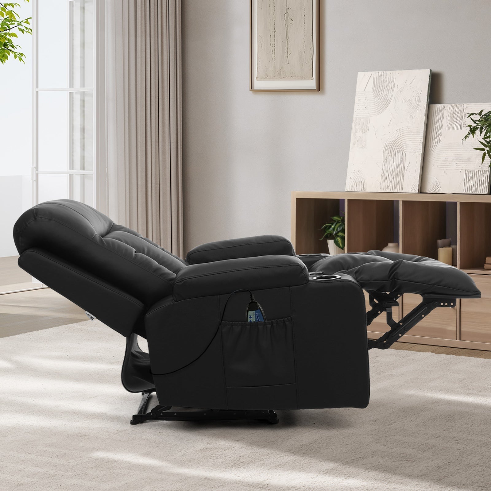 Oikiture Recliner Chair Heated Massage Armchair Lounge Sofa