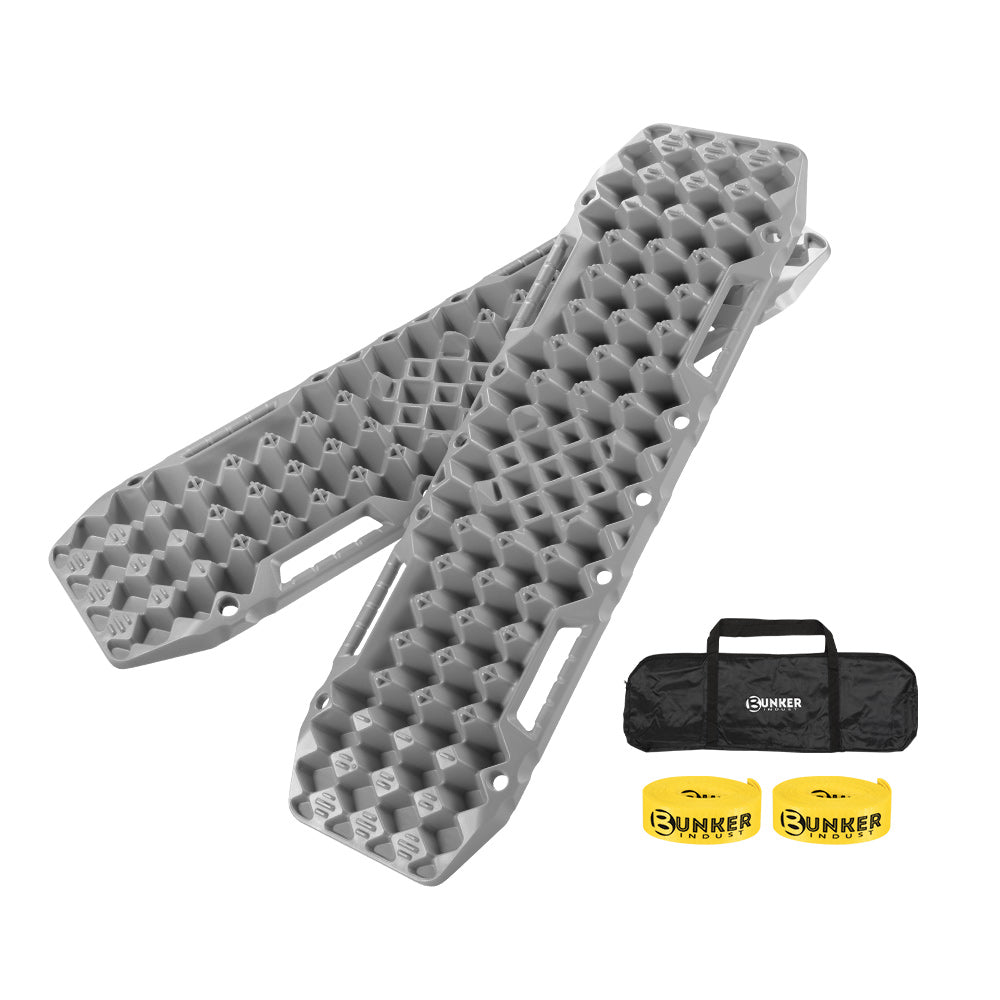 Bunker Indust Recovery Tracks Farm Jack Base 10T Board Sand Mud Snow OffRoad 4WD Grey