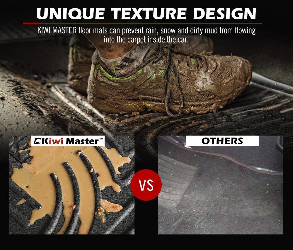 3D TPE Floor Mats for Ford Ranger Wildtrak Raptor PX PX2 PX3 2011-ON - Sunyee