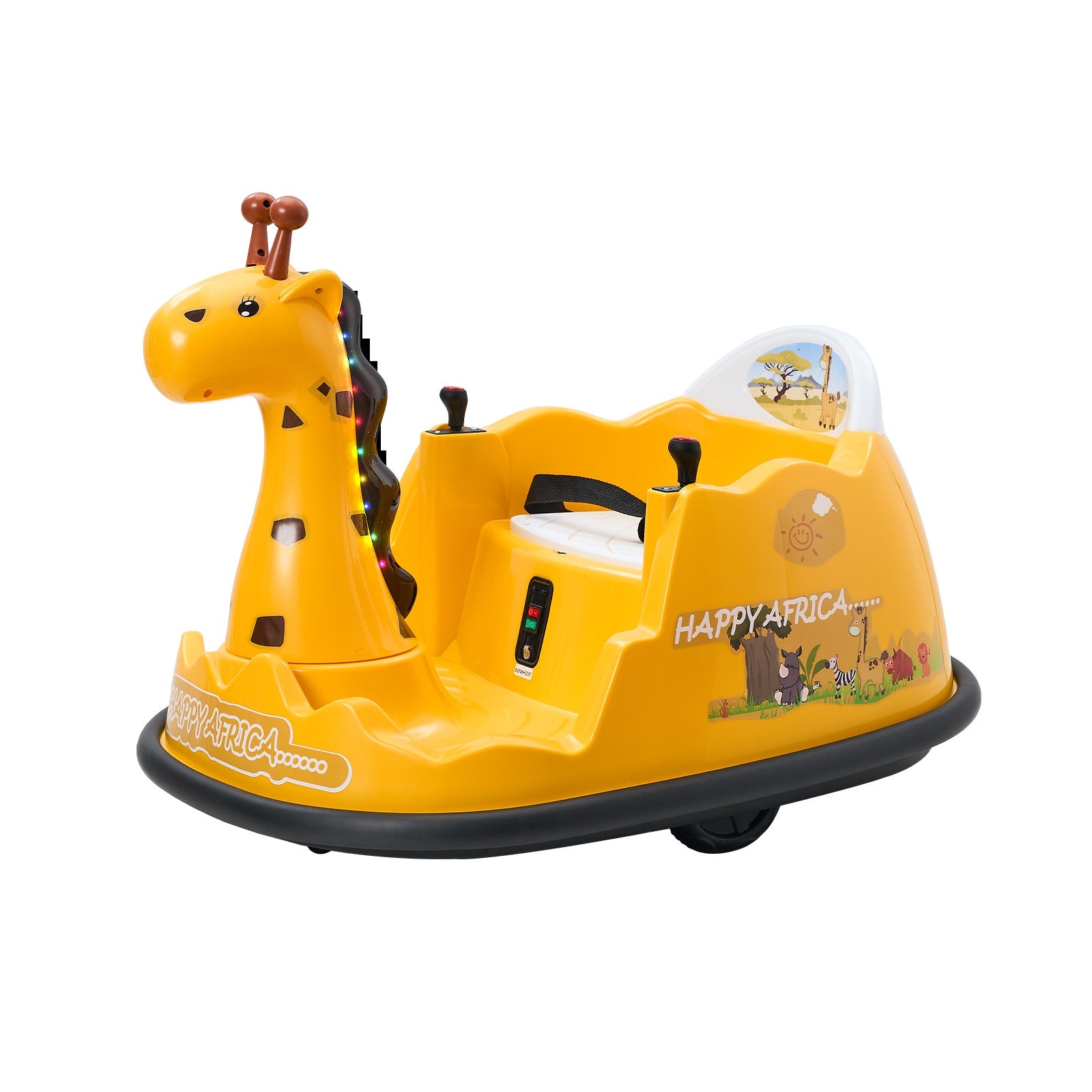 Mazam Kids Ride on Car Electric Cars Bumper Toys Remote Control Light Giraffe - Sunyee