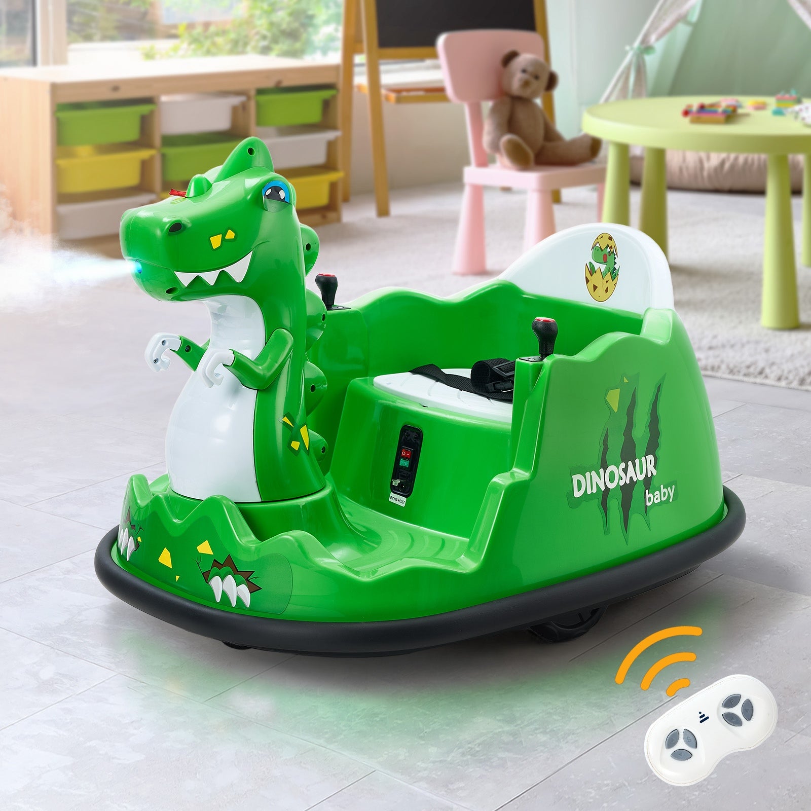Mazam Kids Ride on Car Bumper Electric Cars Toy Remote Control Spray Led Trex - Sunyee