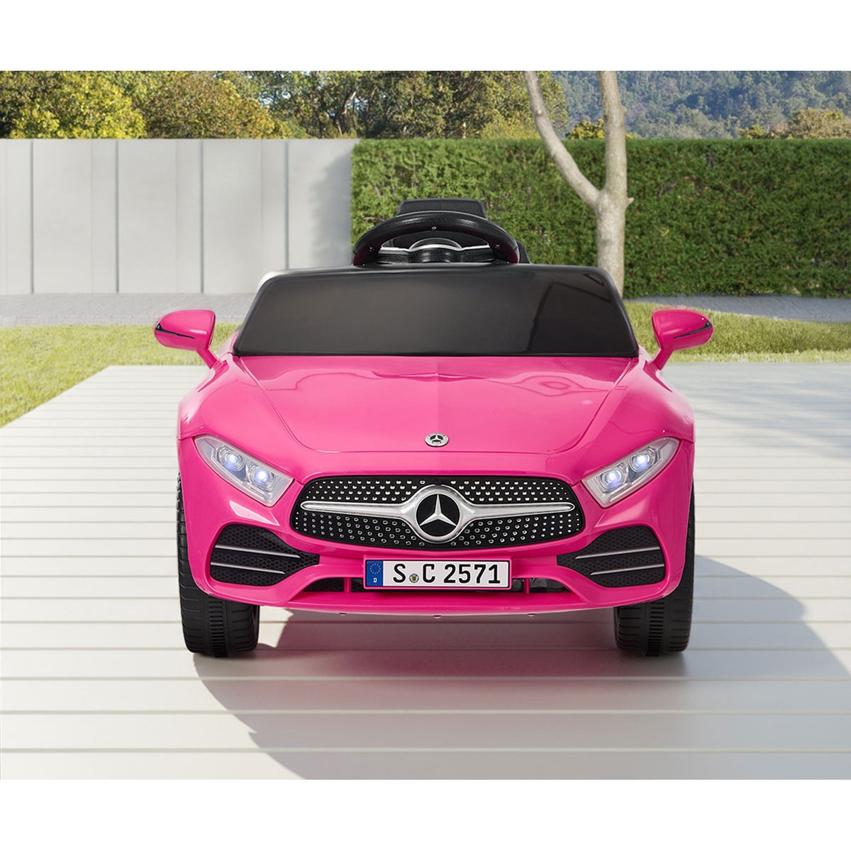 Kids Ride On Car 12V Mercedes-Benz Licensed Remote Control Toy Pink