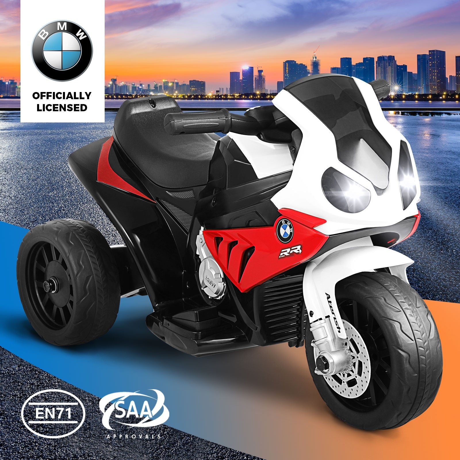BMW Ride On Motorbike Kids Battery Powered Motorcycle Toy Electric Police Car - Sunyee