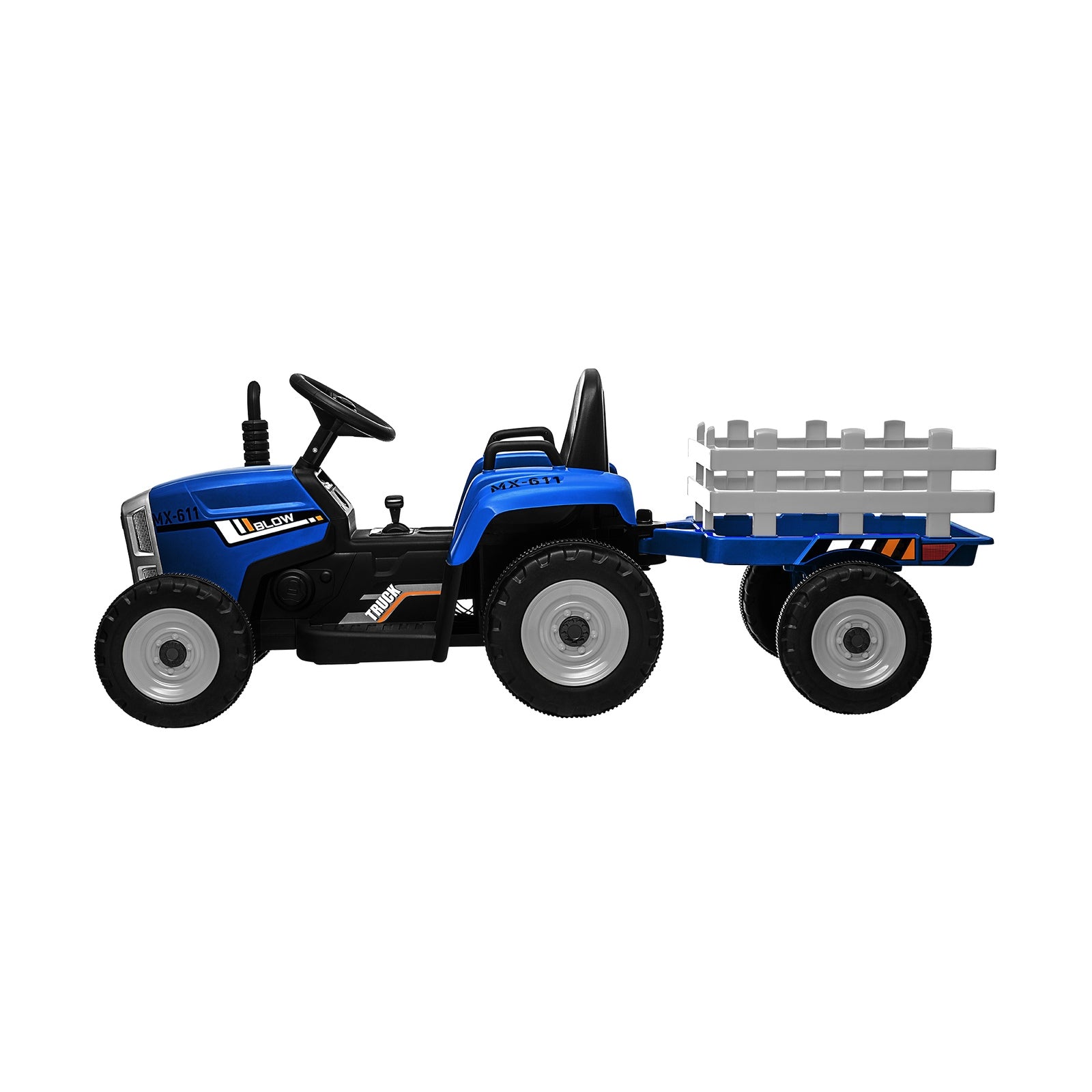 Mazam Kids Ride On Tractor W/ Trailer 12V Electric Vehicle Toys Gift Bluetooth - Sunyee