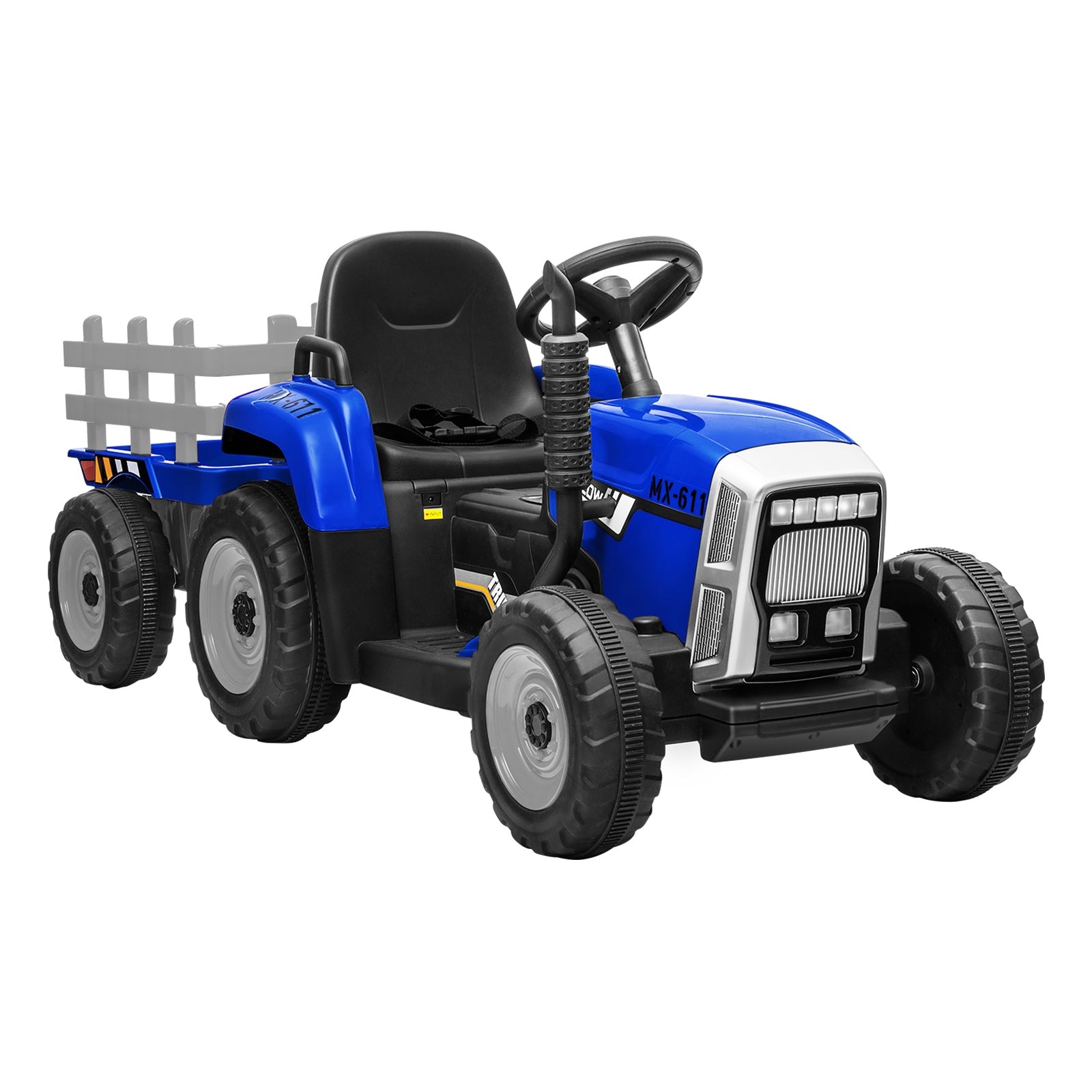 Mazam Kids Ride On Tractor W/ Trailer 12V Electric Vehicle Toys Gift Bluetooth - Sunyee