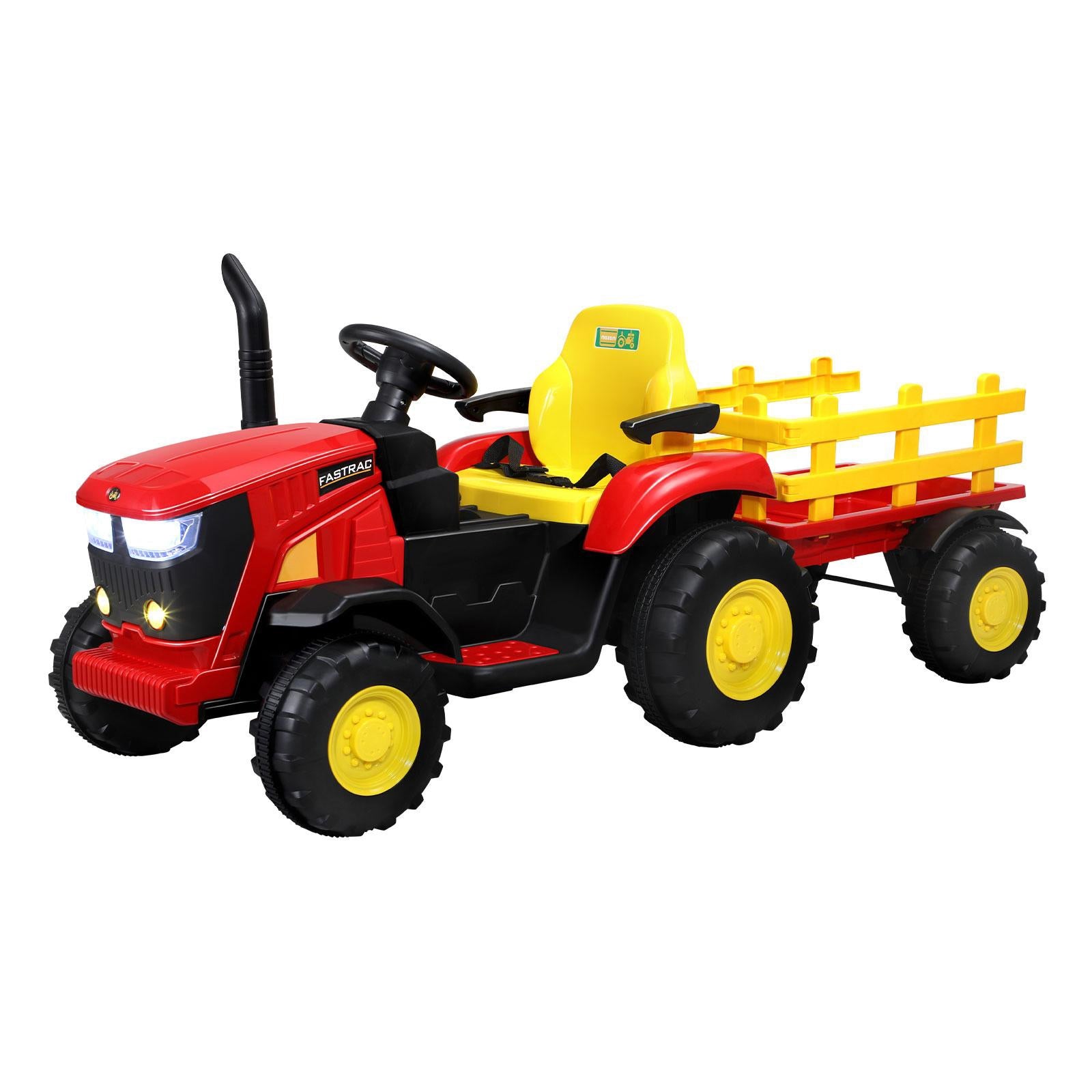 Mazam Kids Ride On Car Tractor W/ Trailer Remote Electric Vehicle Toy Gift - Sunyee