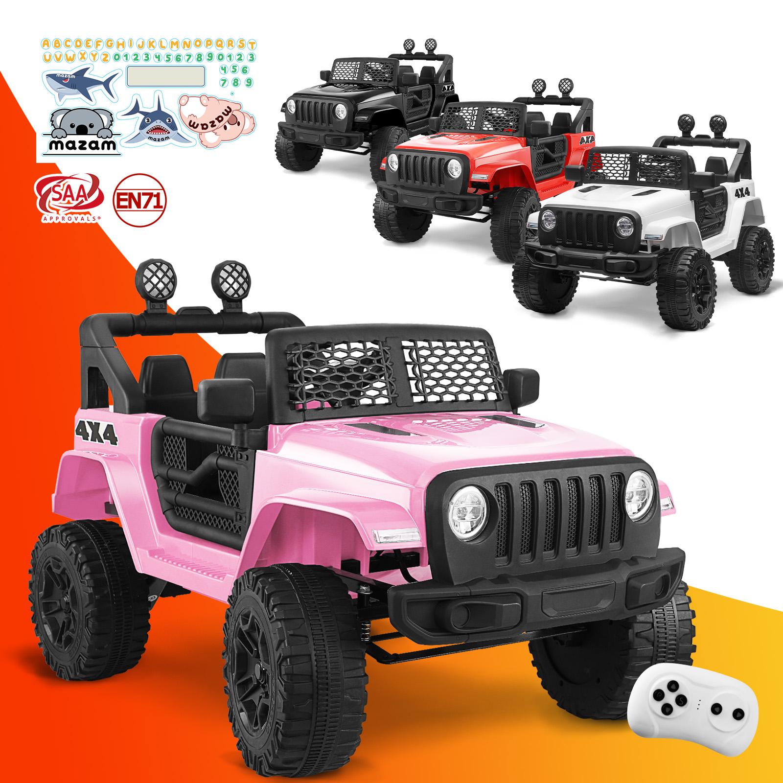 Mazam Kids Ride On Car 12V Electric Jeep Remote Vehicle Toy Cars Gift LED light - Sunyee