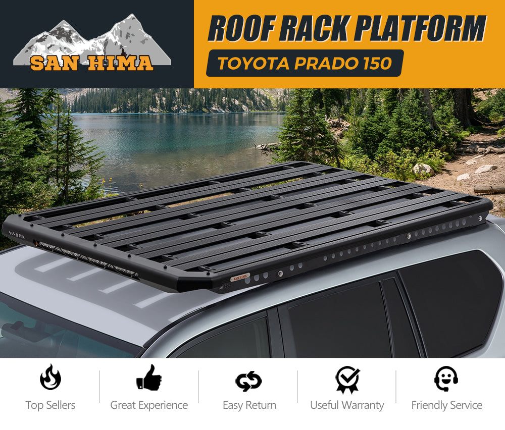 San Hima Roof Rack Platform For Toyota Prado 150 Aluminium Alloy 2010-On - Sunyee