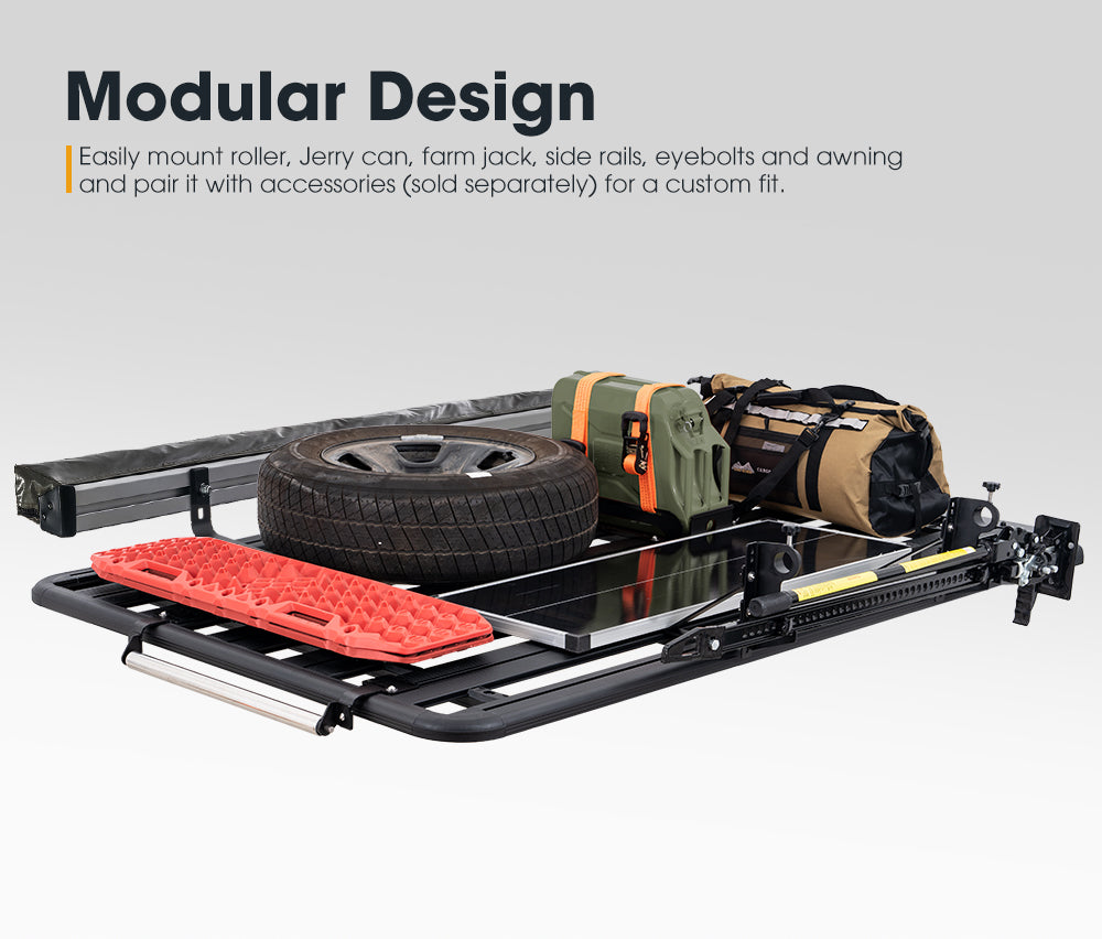 San Hima Roof Rack Platform For Toyota Prado 150 Aluminium Alloy 2010-On - Sunyee