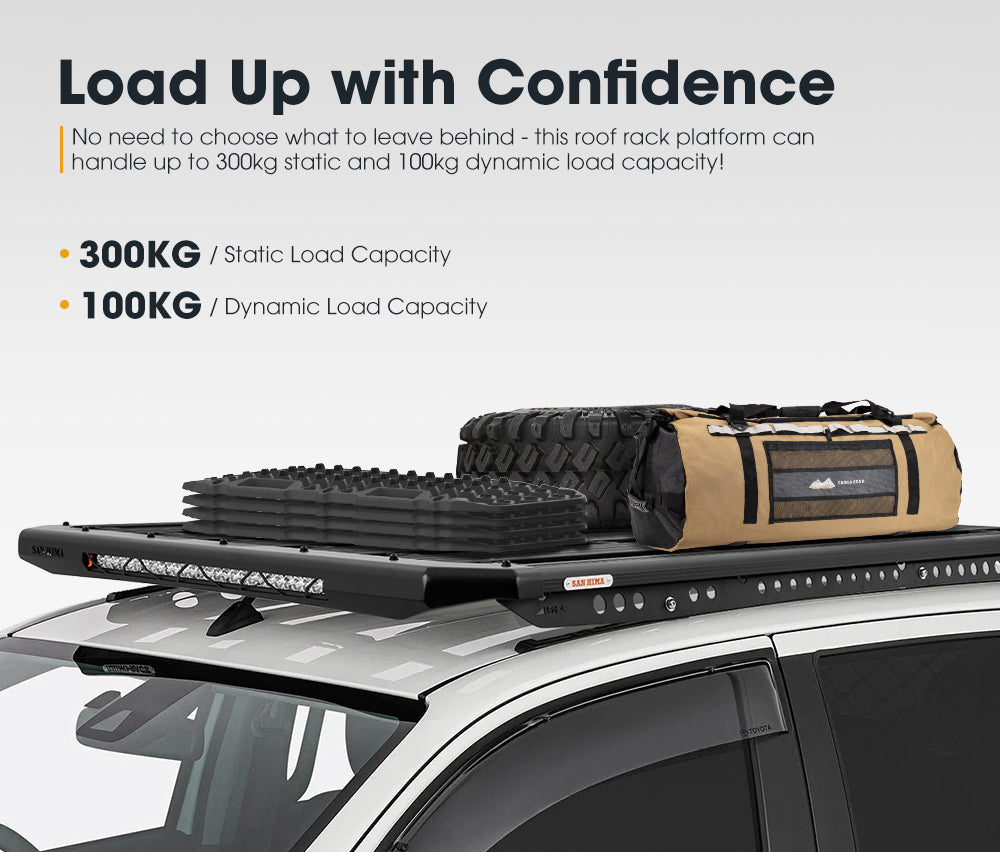 San Hima Roof Rack Platform For Toyota Prado 150 Aluminium Alloy 2010-On - Sunyee