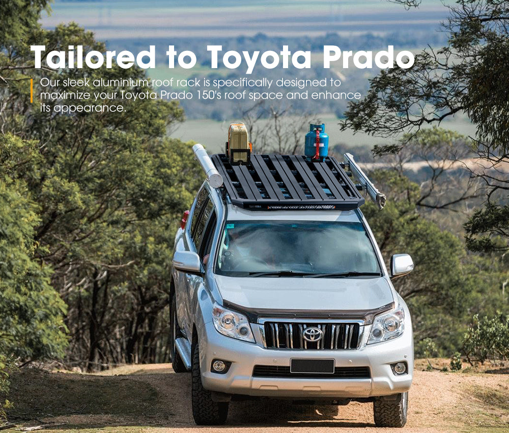 San Hima Roof Rack Platform For Toyota Prado 150 Aluminium Alloy 2010-On - Sunyee