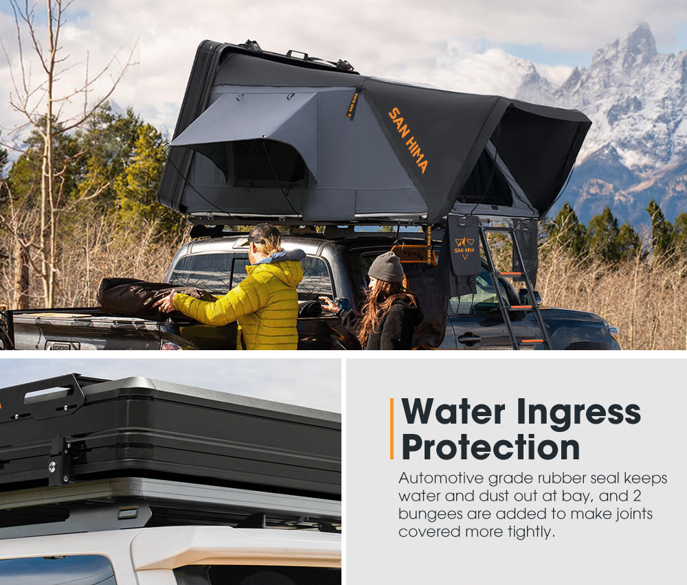 San Hima Jervis Pro Roof Top Tent Hardshell Side Opening With Ladder Camping 4WD - Sunyee