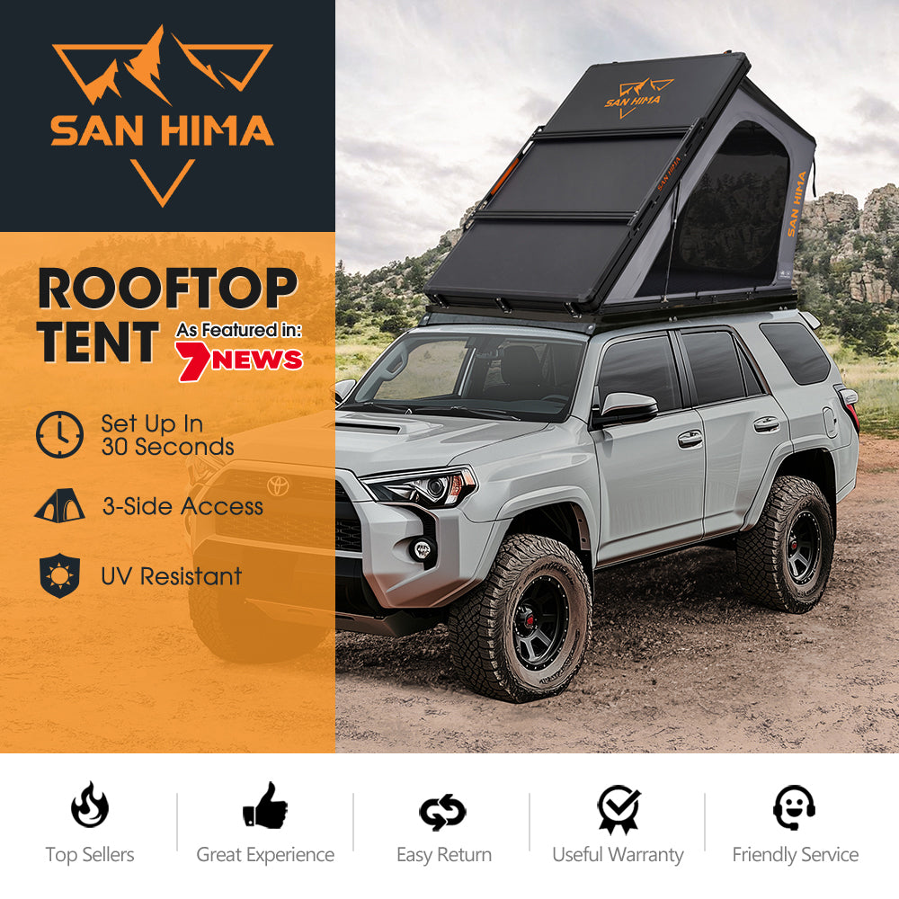 San Hima Kalbarri Gen 2 Rooftop Tent Hardshell With Ladder Camping 4x4 4WD