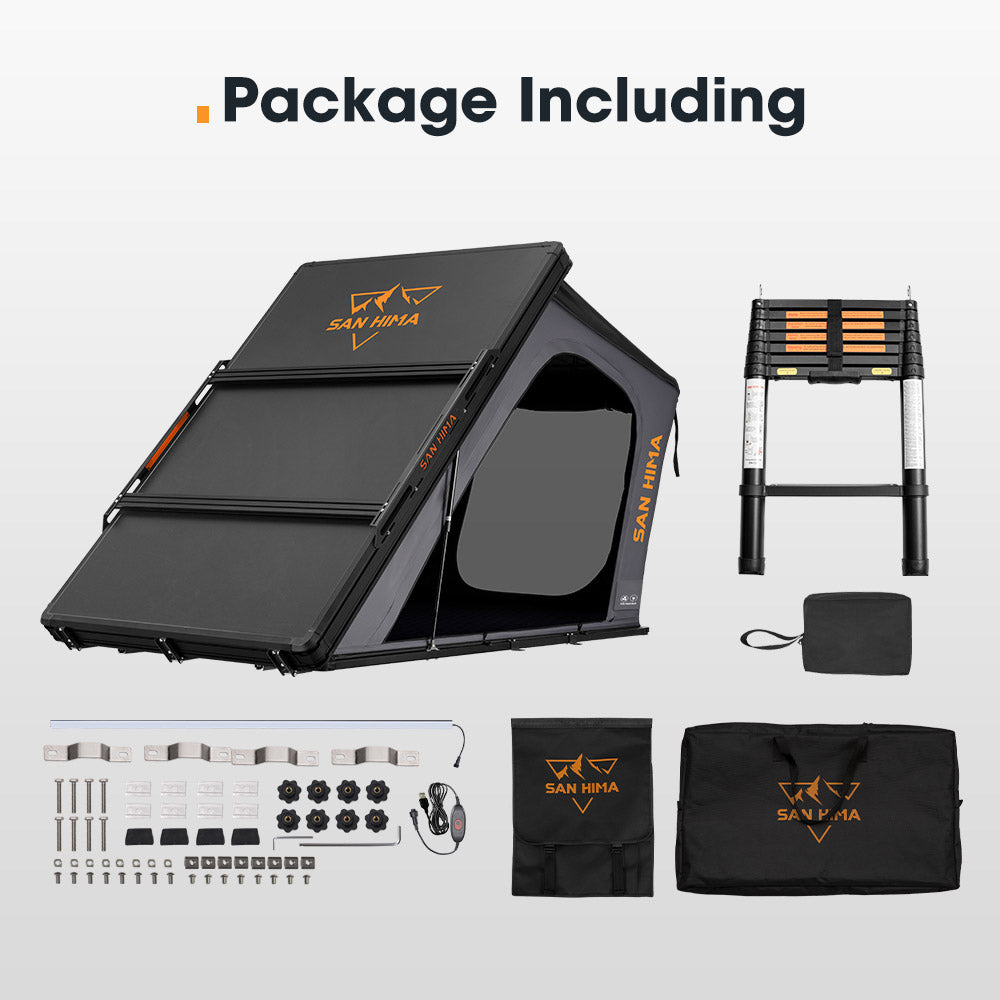San Hima Kalbarri Gen 2 Rooftop Tent Hardshell With Ladder Camping 4x4 4WD - Sunyee