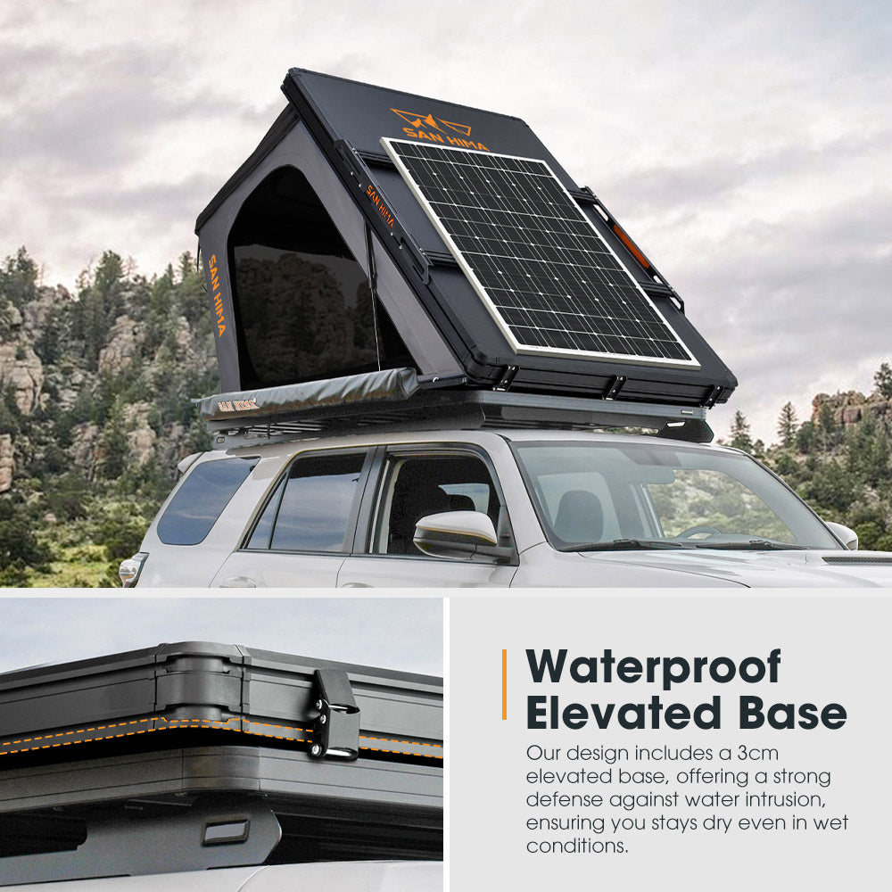 San Hima Kalbarri Gen 2 Roof Top Tent Hardshell With Ladder + 250W Solar Panel - Sunyee