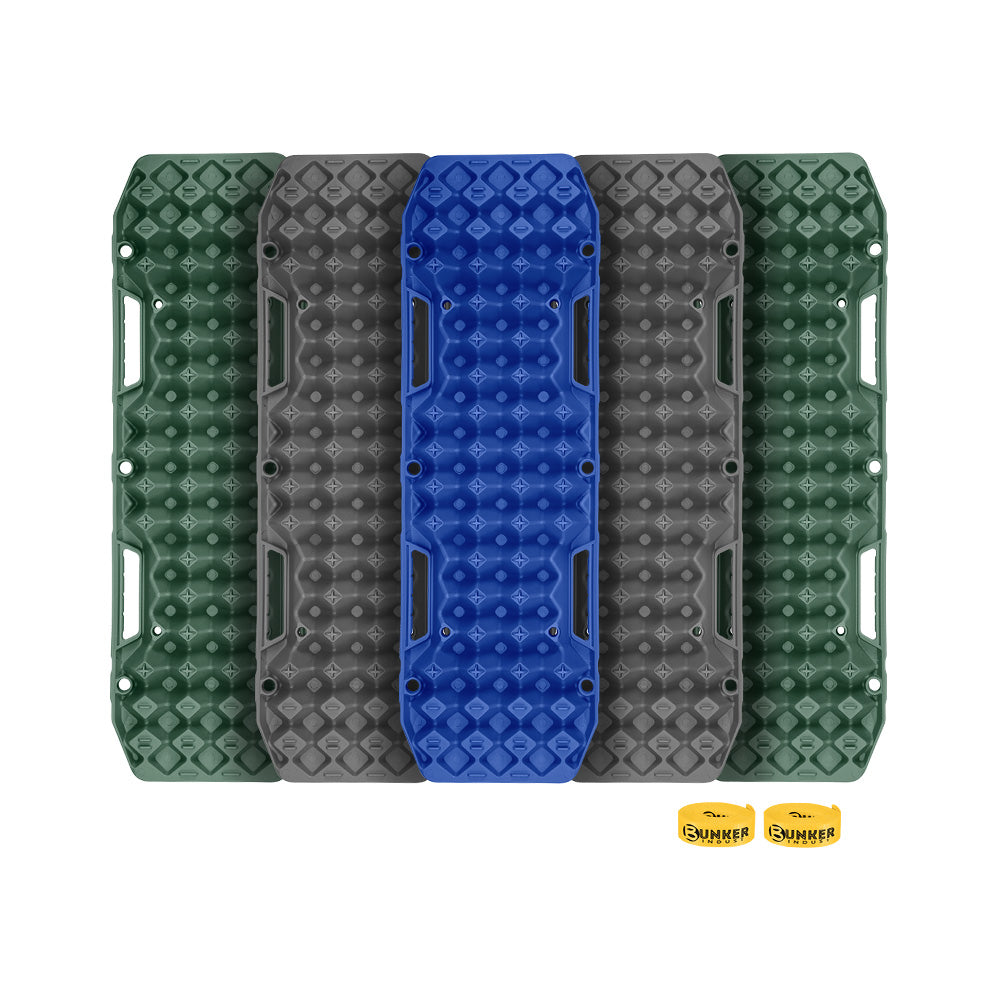 Bunker Indust 2PCS Recovery Tracks Board 10Ton Sand Mud Snow Traction Boards 4WD