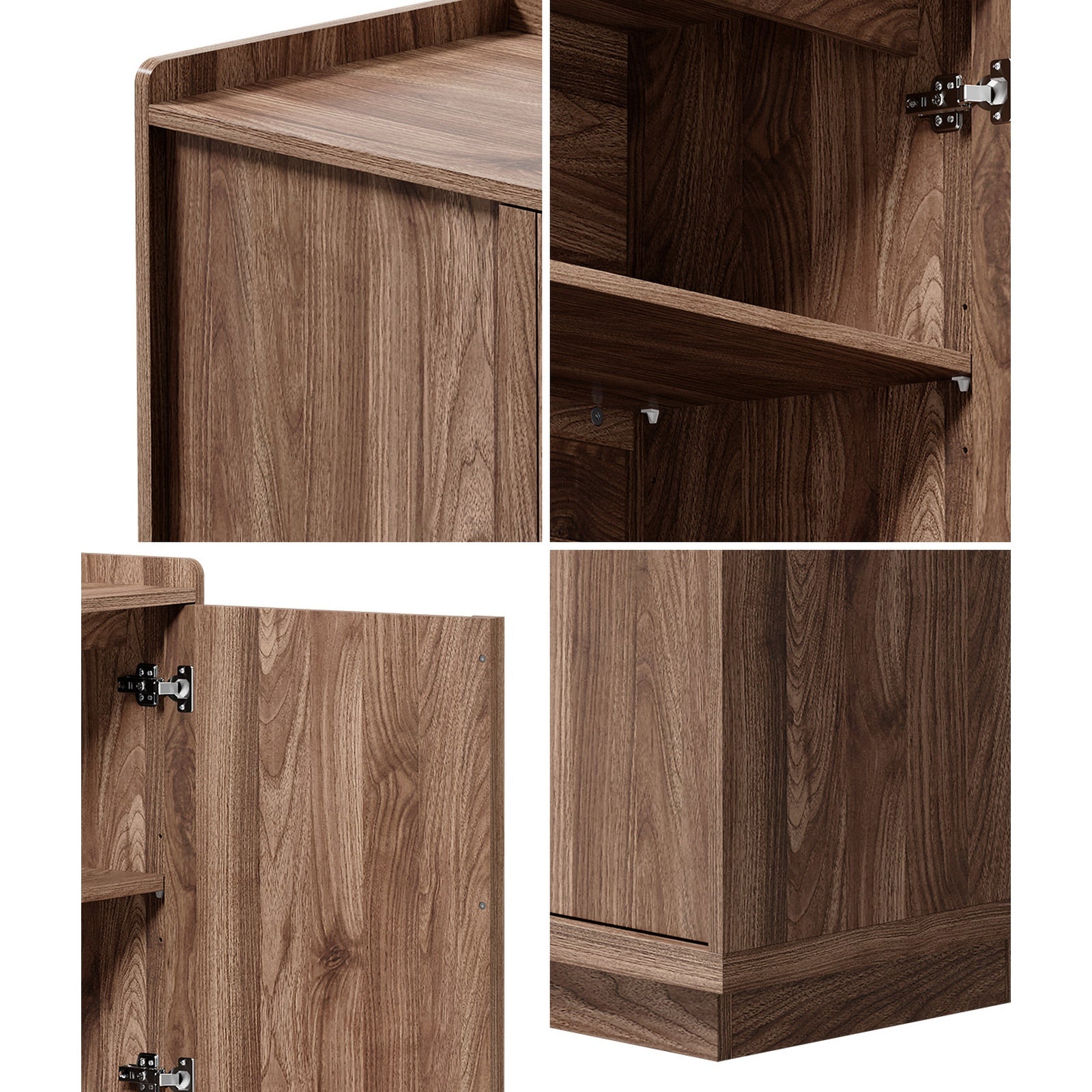 Oikiture 160cm 4 Door Buffet Sideboard Storage Cabinet Cupboard Hallway Table