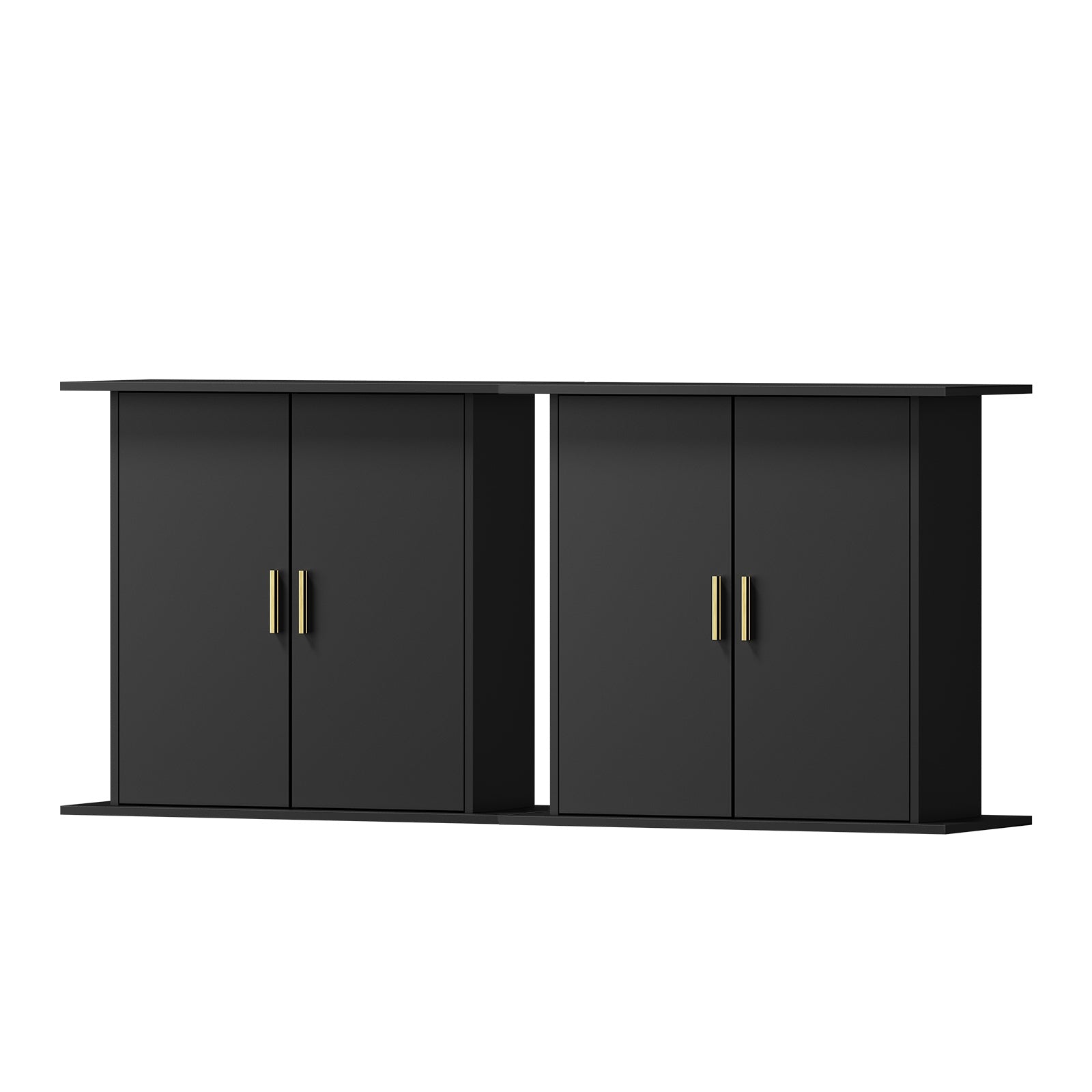 Oikiture 2PCS Fish Tank Stand Aquarium Cabinet Buffet Sideboard Storage Cabinet