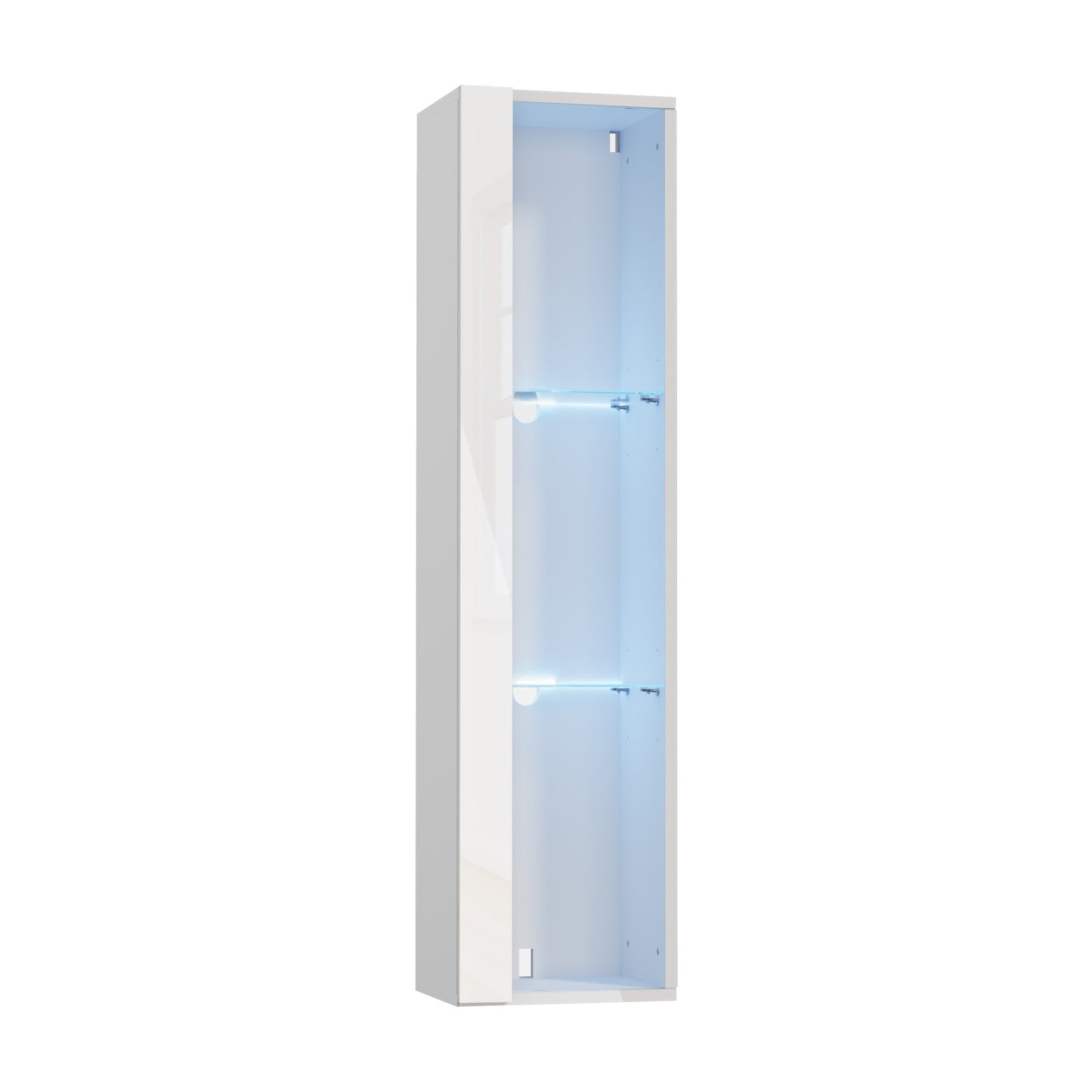 Oikiture Display Cabinet Sideboards Cupboard Wall Storage Unit LED Light 120cm