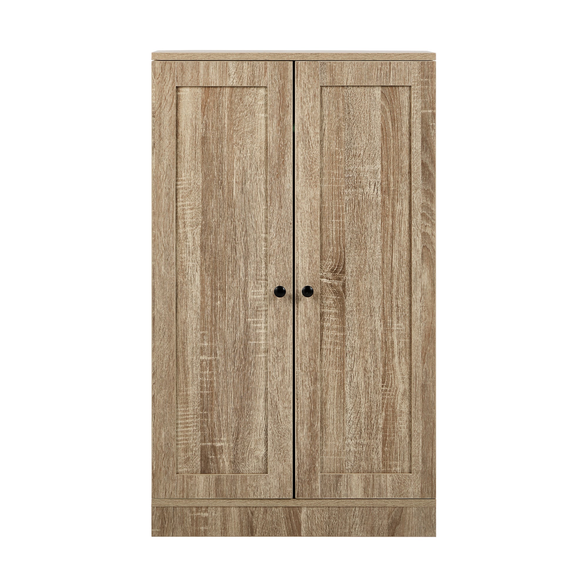 Oikiture Buffet Sideboard Cabinet 2 Door Cupboard Pantry Kitchen Storage Natural