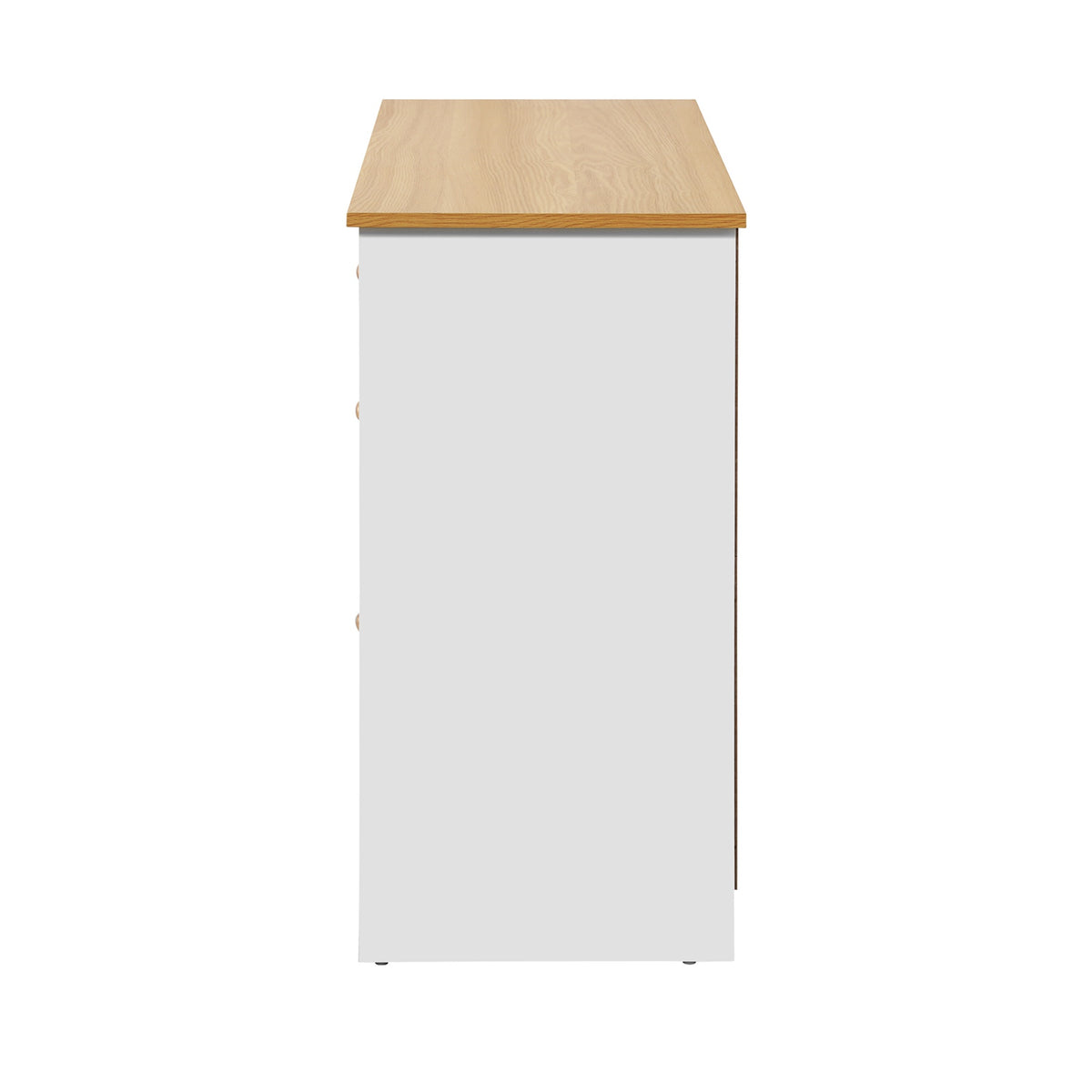 Oikiture Sideboard Buffet Storage Cabinet Cupboard Hallway Kitchen Drawers Table - Sunyee