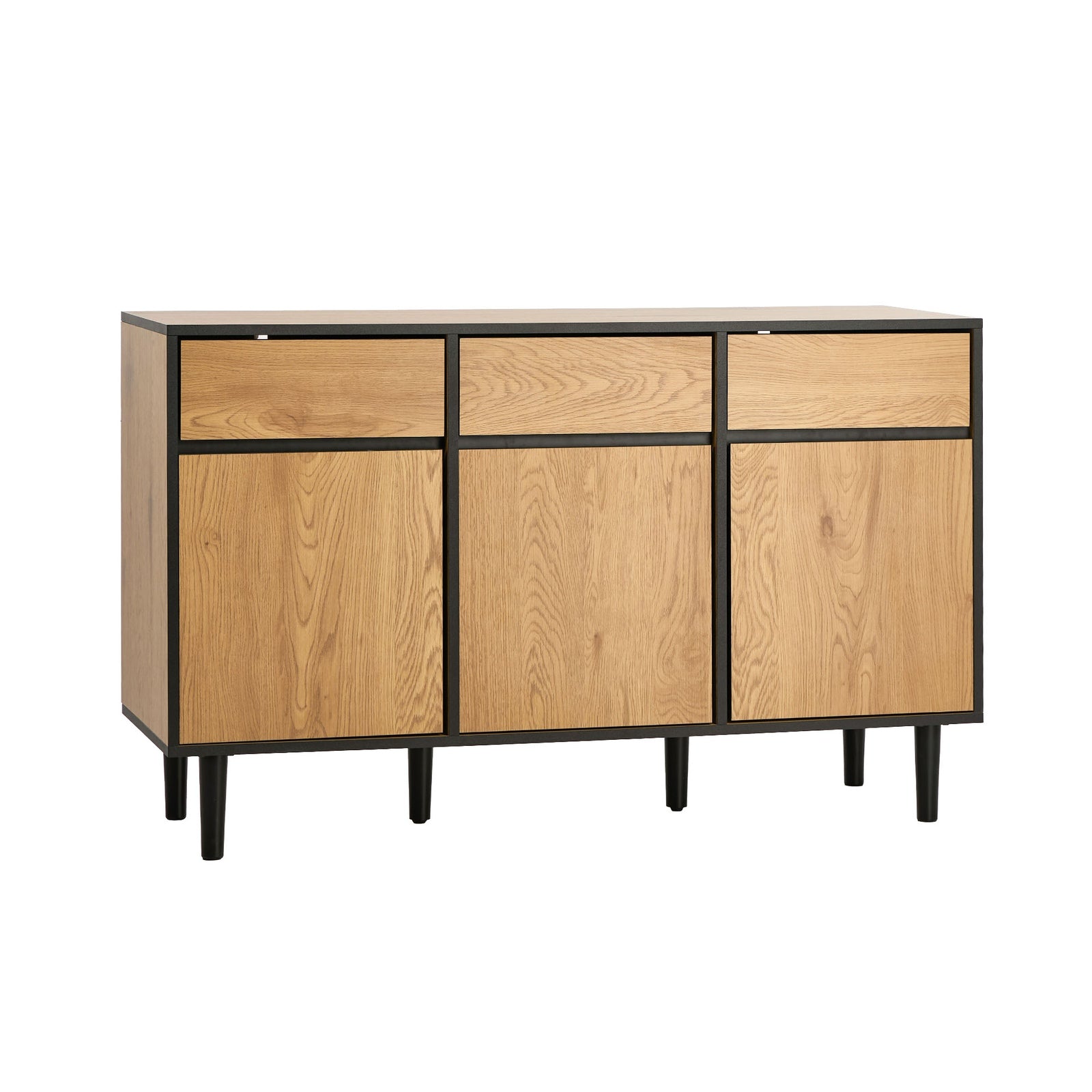 Oikiture Buffet Sideboard Storage Cabinet Cupboard Drawers Kitchen Hallway Table