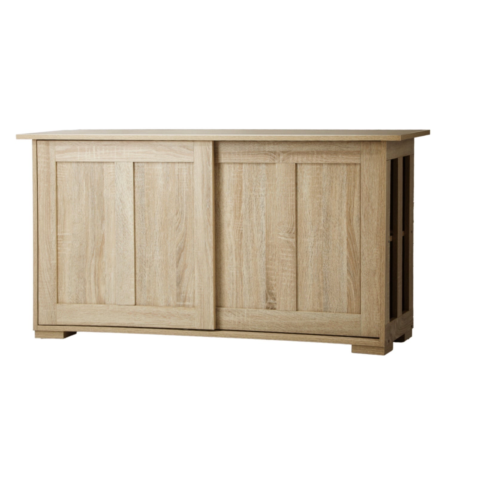 Oikiture Buffet Sideboard Storage Cabinet Kitchen Cupboard Hallway Table Natural