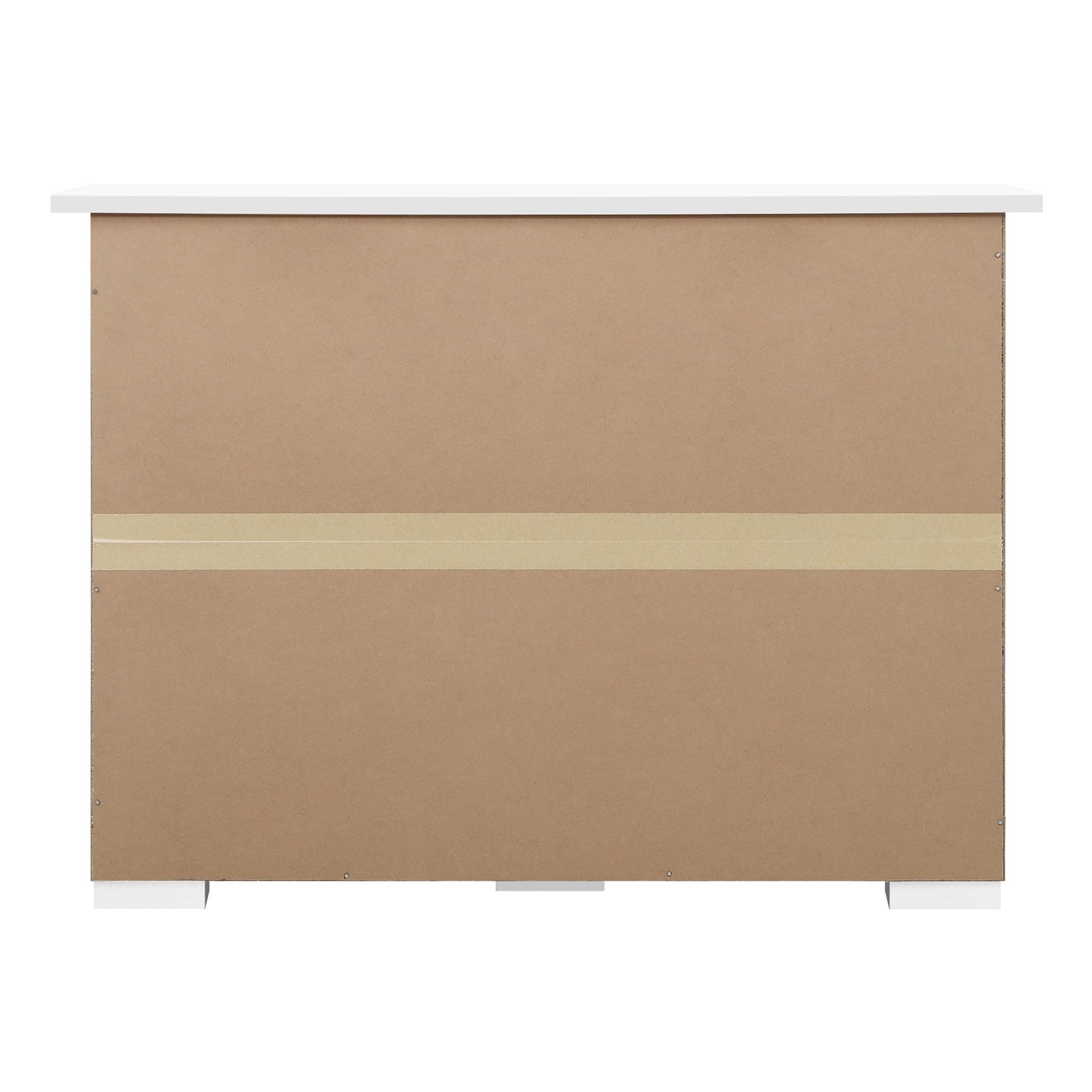 Oikiture Buffet Sideboard Cabinet Doors Storage Cupboard Hallway Table White - Sunyee