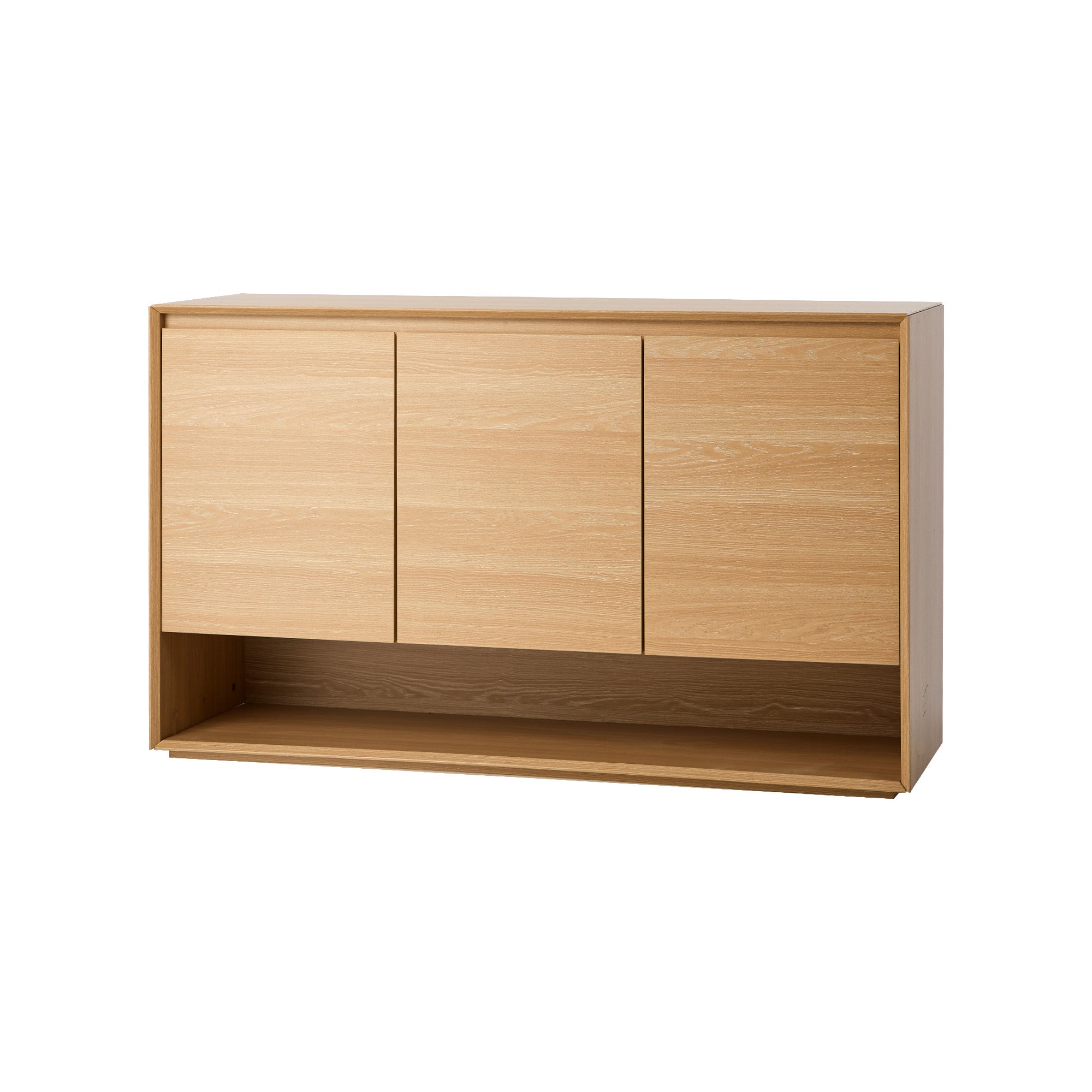 Oikiture Buffet Sideboard Storage Cabinet 3 Doors Cupboard Hallway Table 120cm