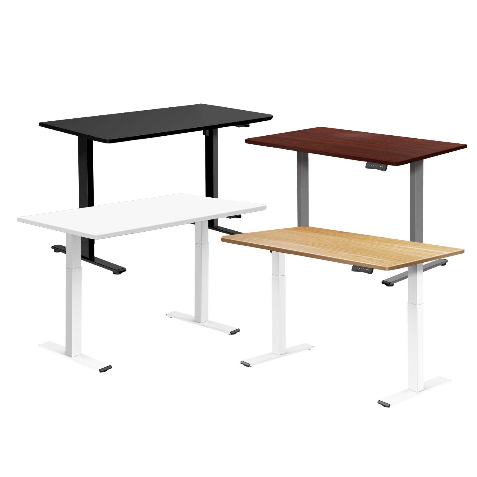 Oikiture Standing Desk Motorised Height Adjustable Stand Office Computer Table - Sunyee