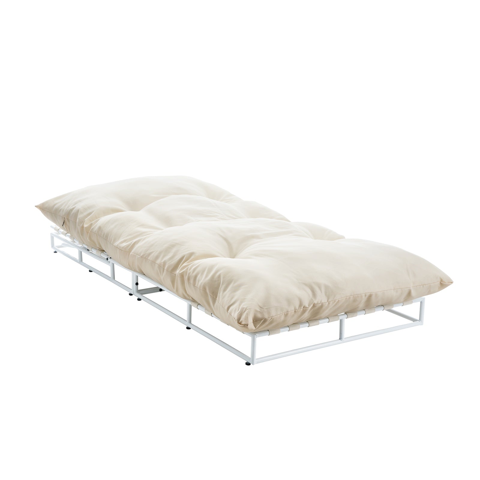 Livsip Outdoor Sun Lounge Day Bed Patio Chairs Garden Furniture Setting Beige - Sunyee