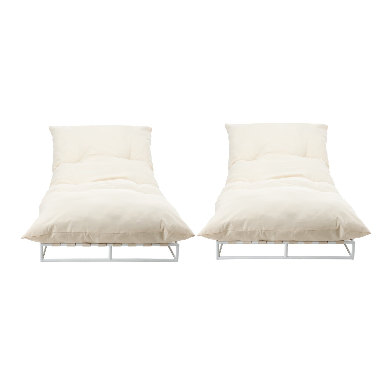 Livsip 2PCS Outdoor Sun Lounge Day Bed Patio Chairs Garden Furniture Setting - Sunyee