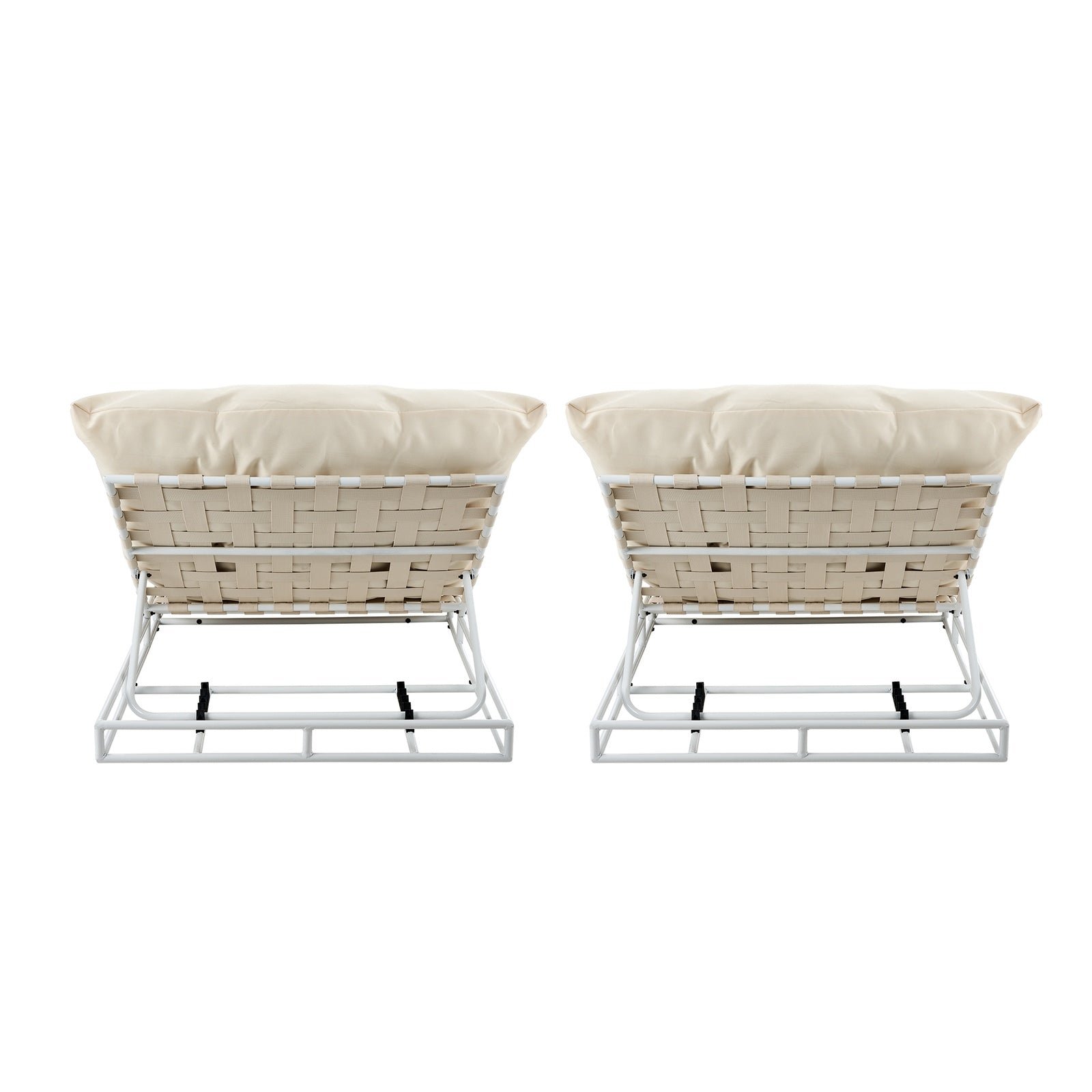 Livsip 2PCS Outdoor Sun Lounge Day Bed Patio Chairs Garden Furniture Setting - Sunyee