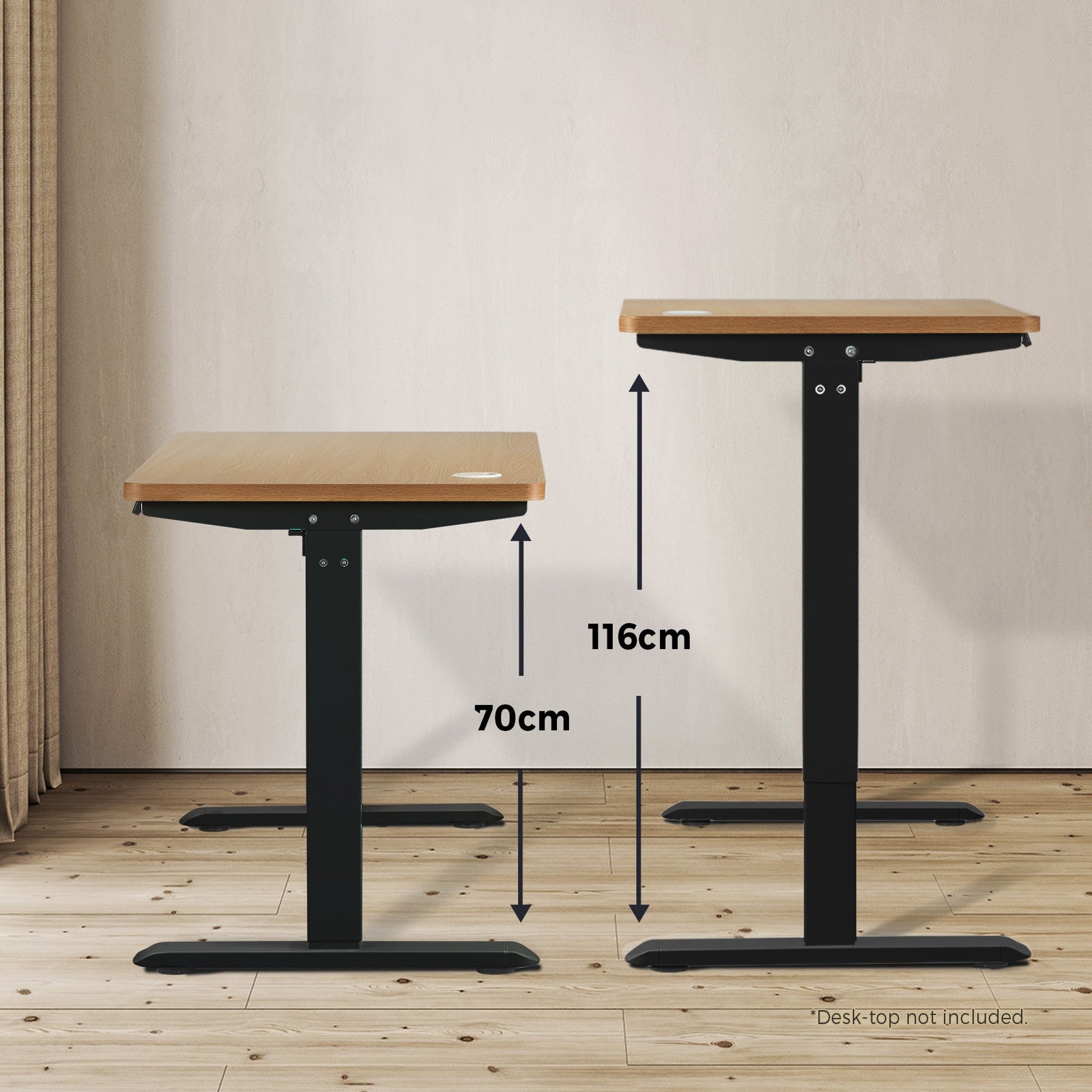 Oikiture Electric Standing Desk Frame Only Dual/Single Motor Height Adjustable - Sunyee